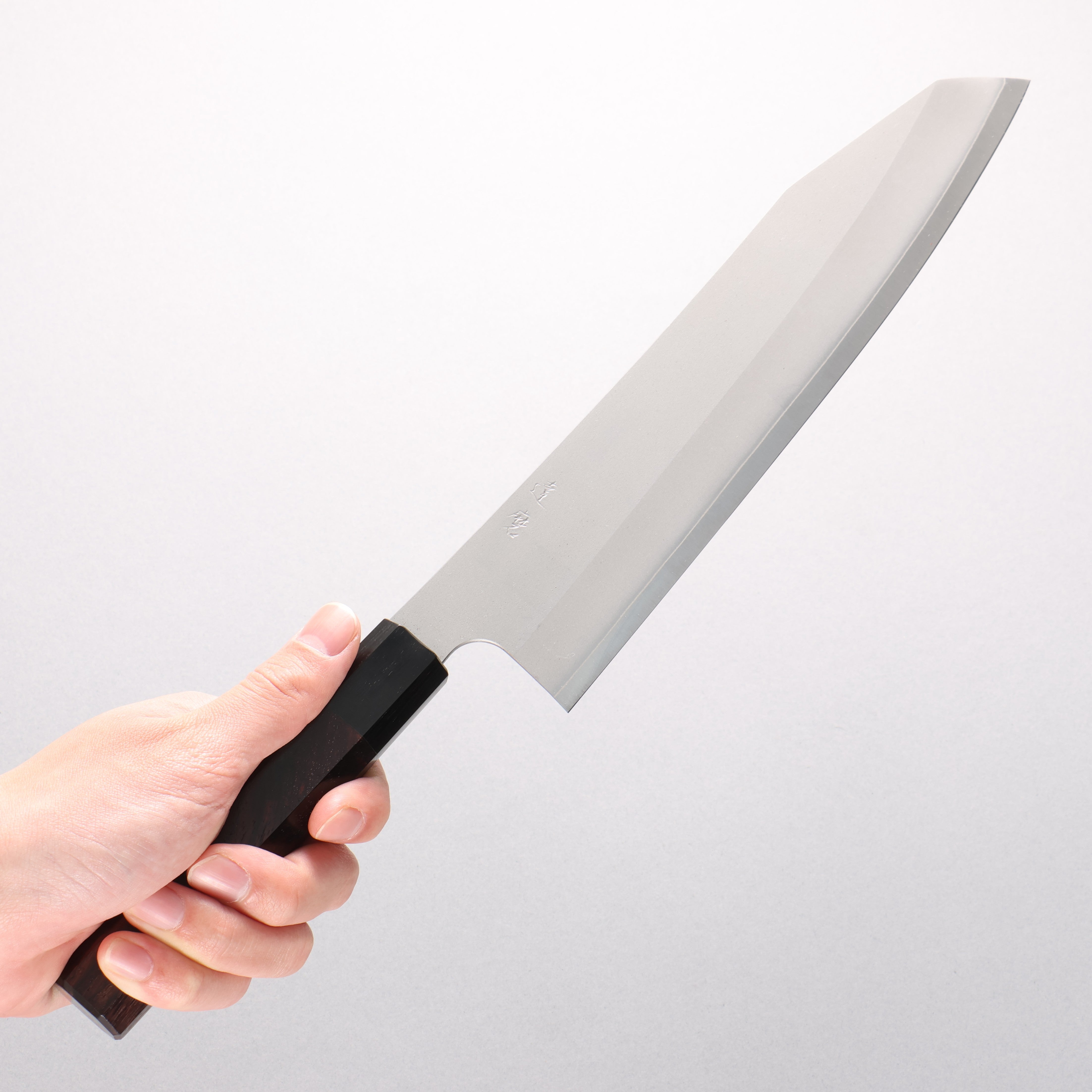 Daruma Silver Steel No.3 Kiritsuke Gyuto 240mm Rosewood (Ferrule: Black Pakka Wood) Handle - Japanny - Best Japanese Knife