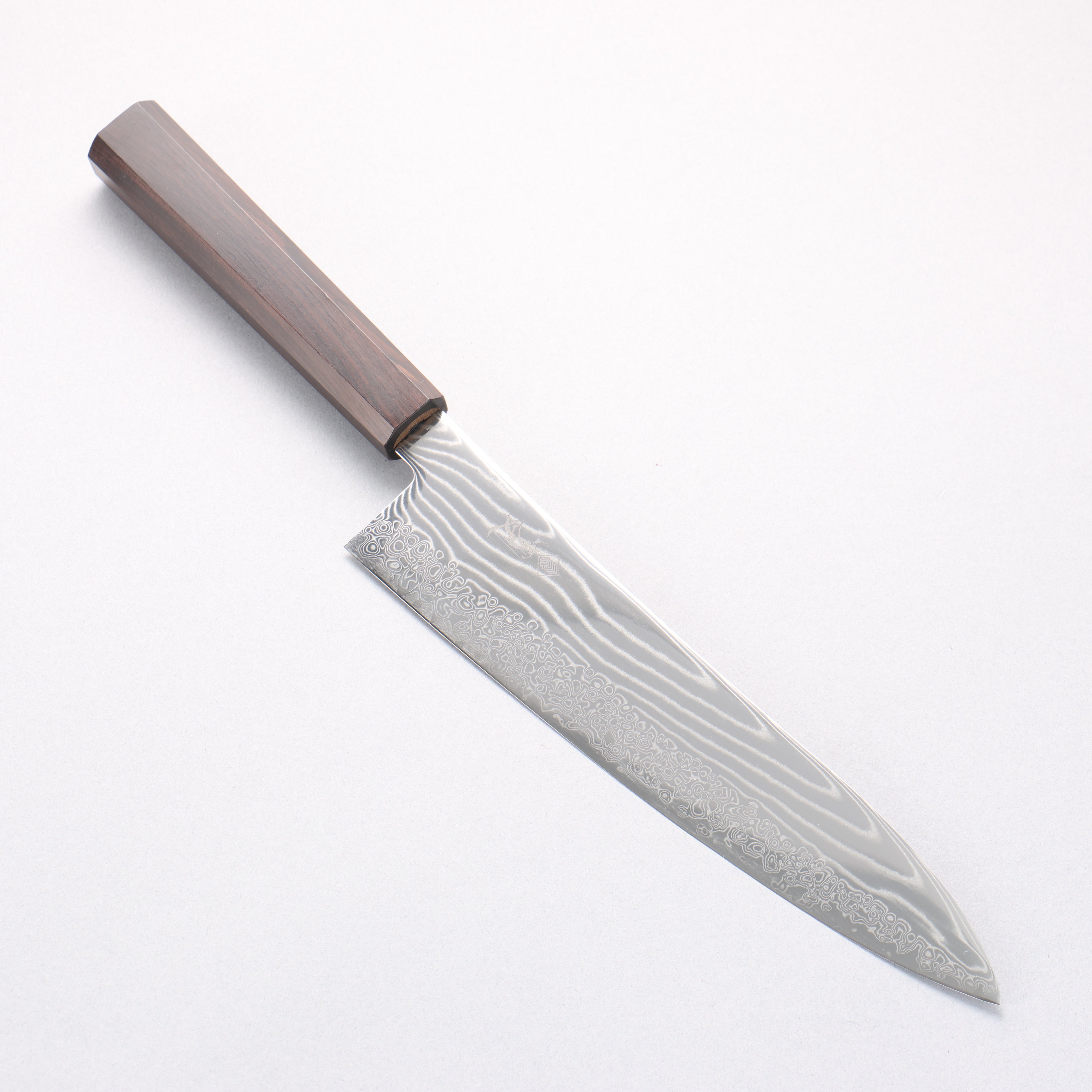 Kanjyo SG2 Damascus Wave Pattern Gyuto 210mm Ebony Wood Handle - Japanny - Best Japanese Knife