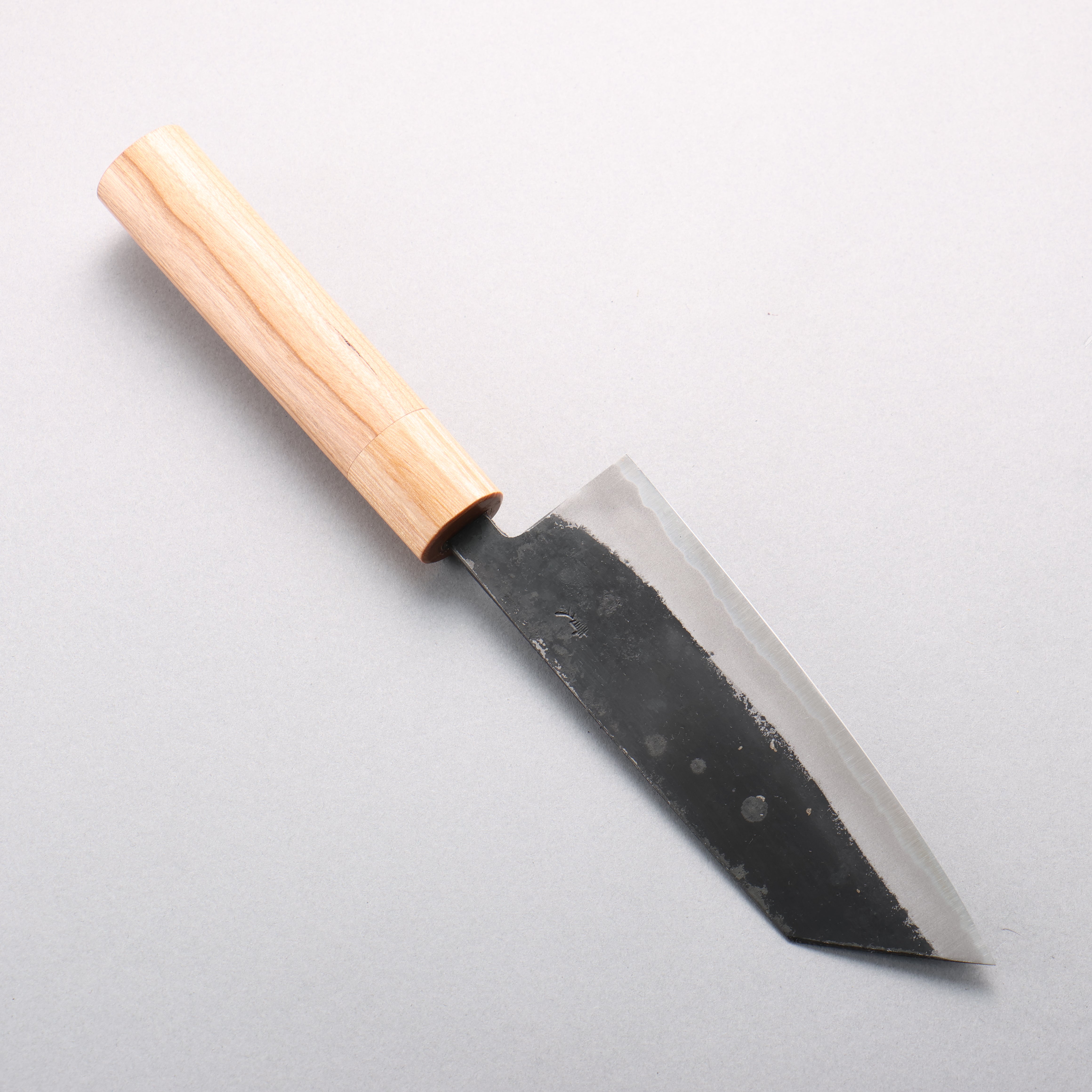 Kouki Blue Steel No.2 Black Finished Small Bunka 150mm American Cherry Handle - Japanny - Best Japanese Knife
