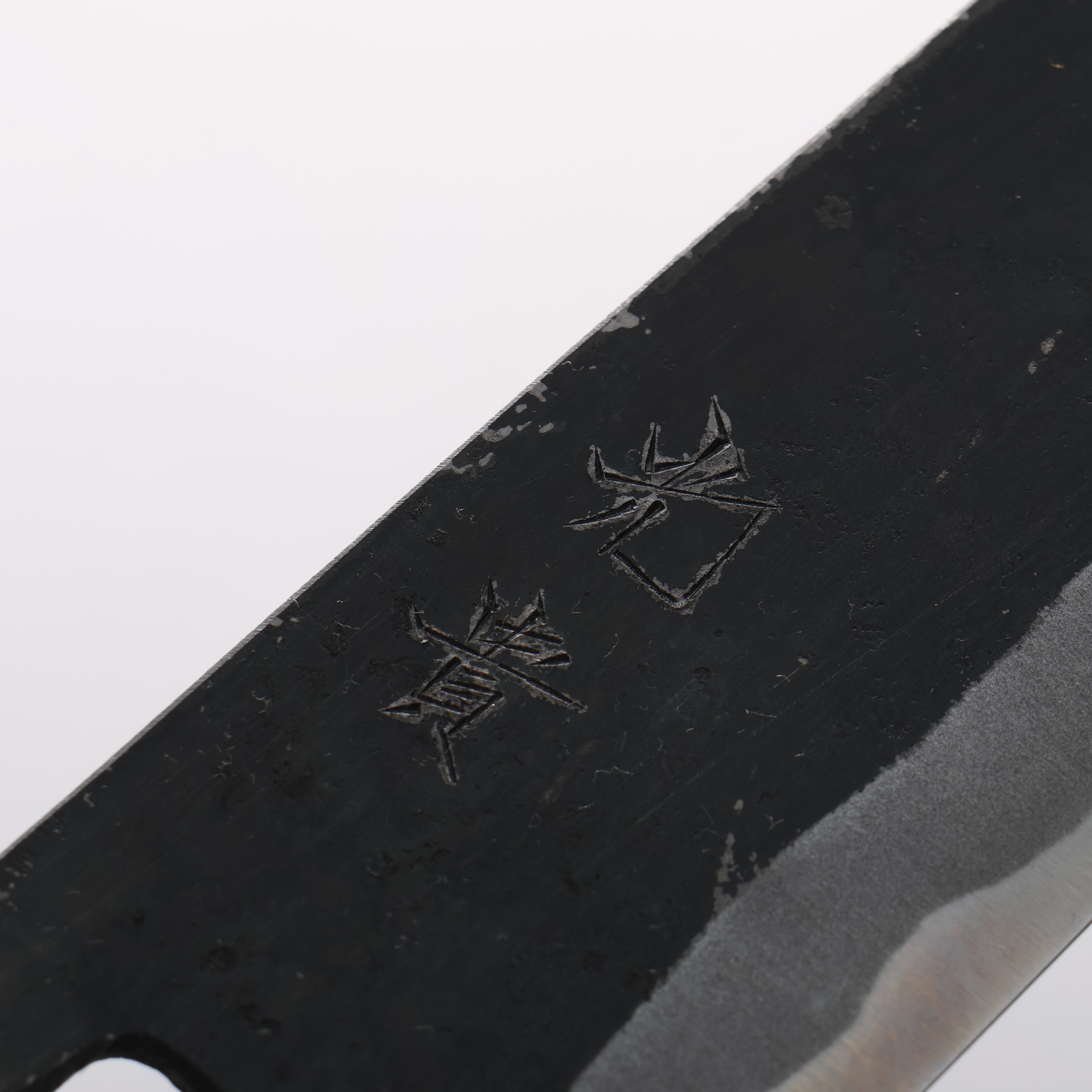 Kouki Blue Steel No.2 Black Finished Small Bunka 150mm American Cherry Handle - Japanny - Best Japanese Knife