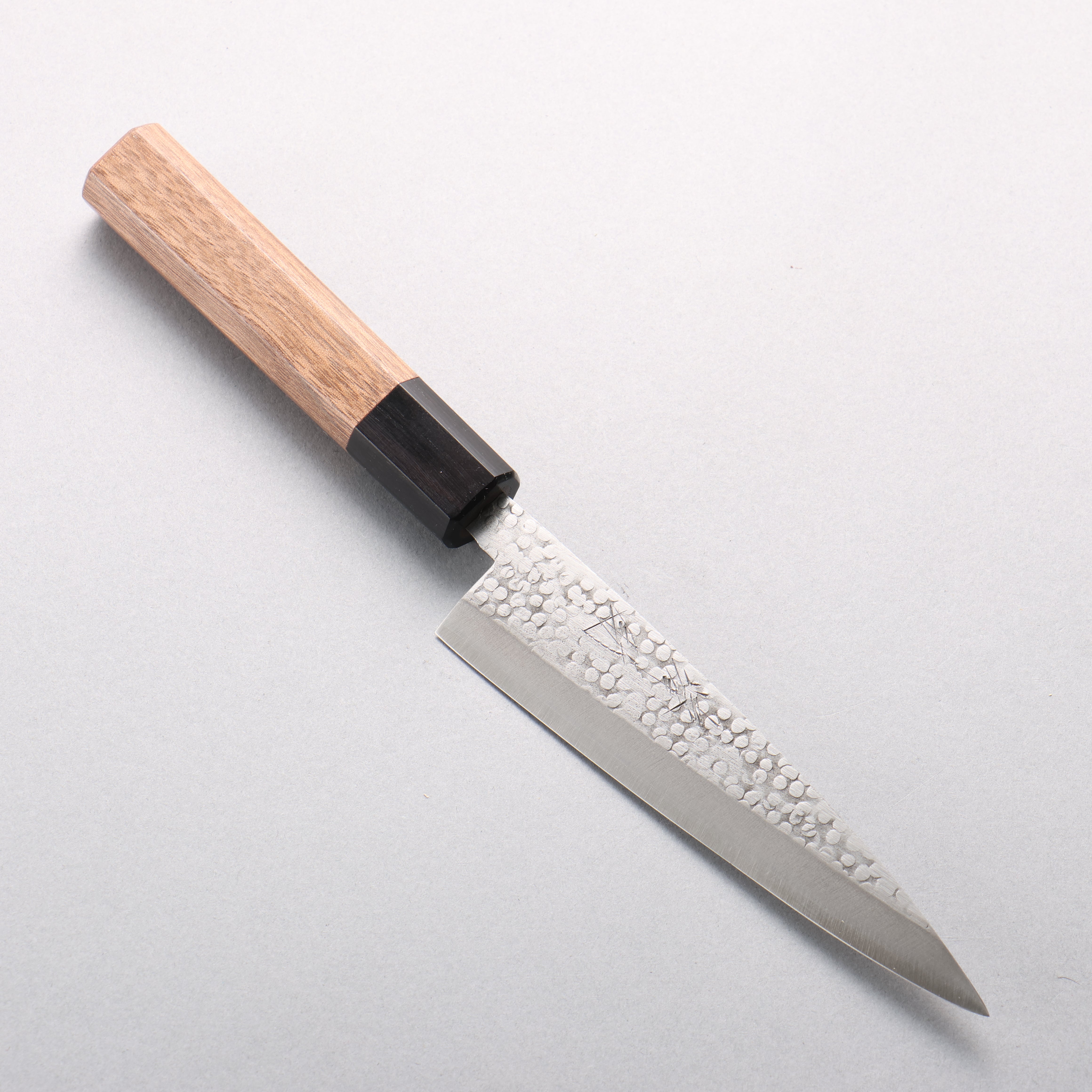 Seisuke Silver Steel No.3 Hammered(Maru) Petty-Utility 135mm Walnut Handle - Japanny - Best Japanese Knife