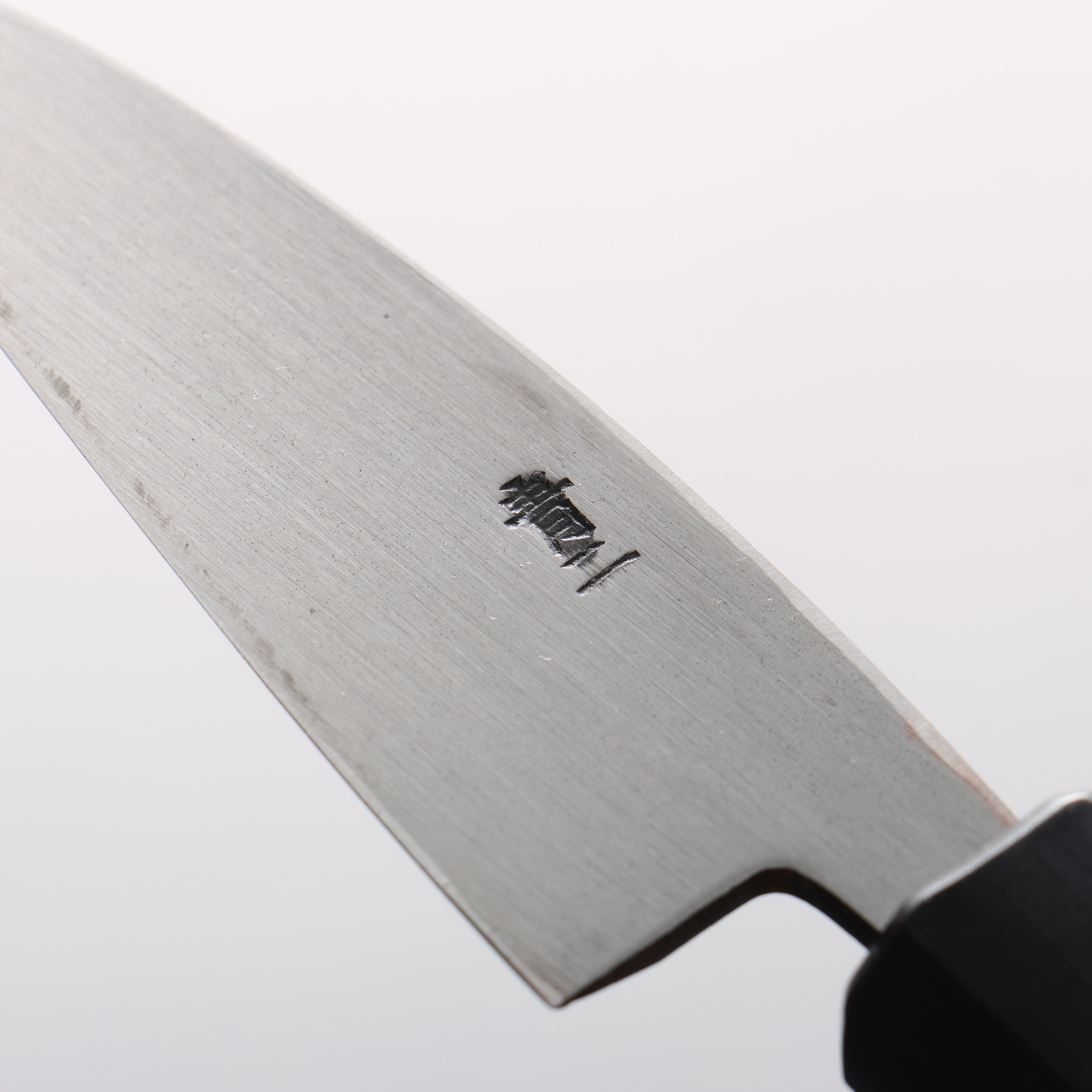 Seisuke Blue Steel No.2 Black Finished Ajikiri 90mm Walnut Handle - Japanny - Best Japanese Knife