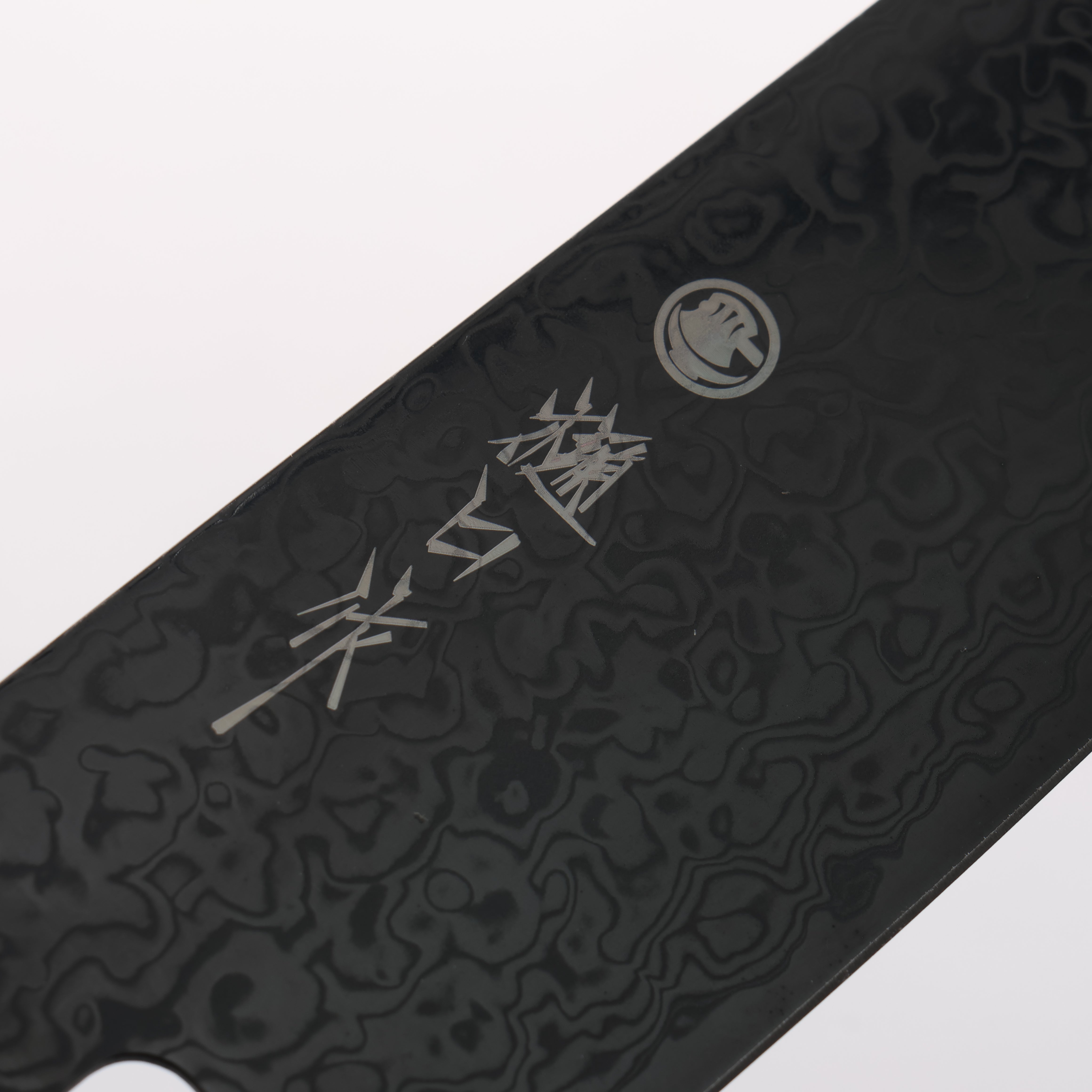 Seisuke SG2 Black Damascus Santoku 180mm Black Pakka wood(ferrule: Navy Pakka wood) Handle - Japanny - Best Japanese Knife