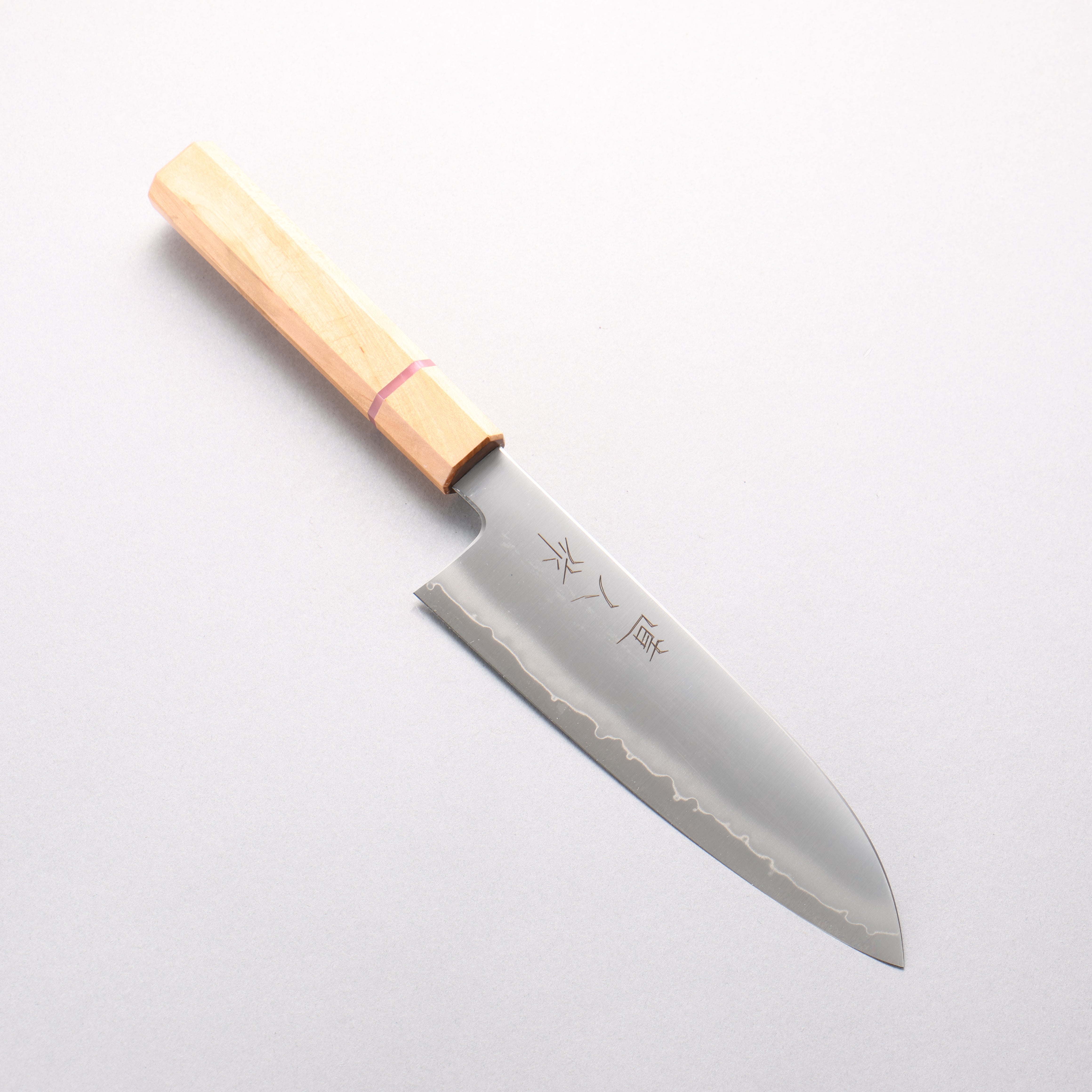 Naohito Myojin Cobalt Special Steel Santoku 170mm Cherry Wood (Pink Ring) Handle - Japanny - Best Japanese Knife