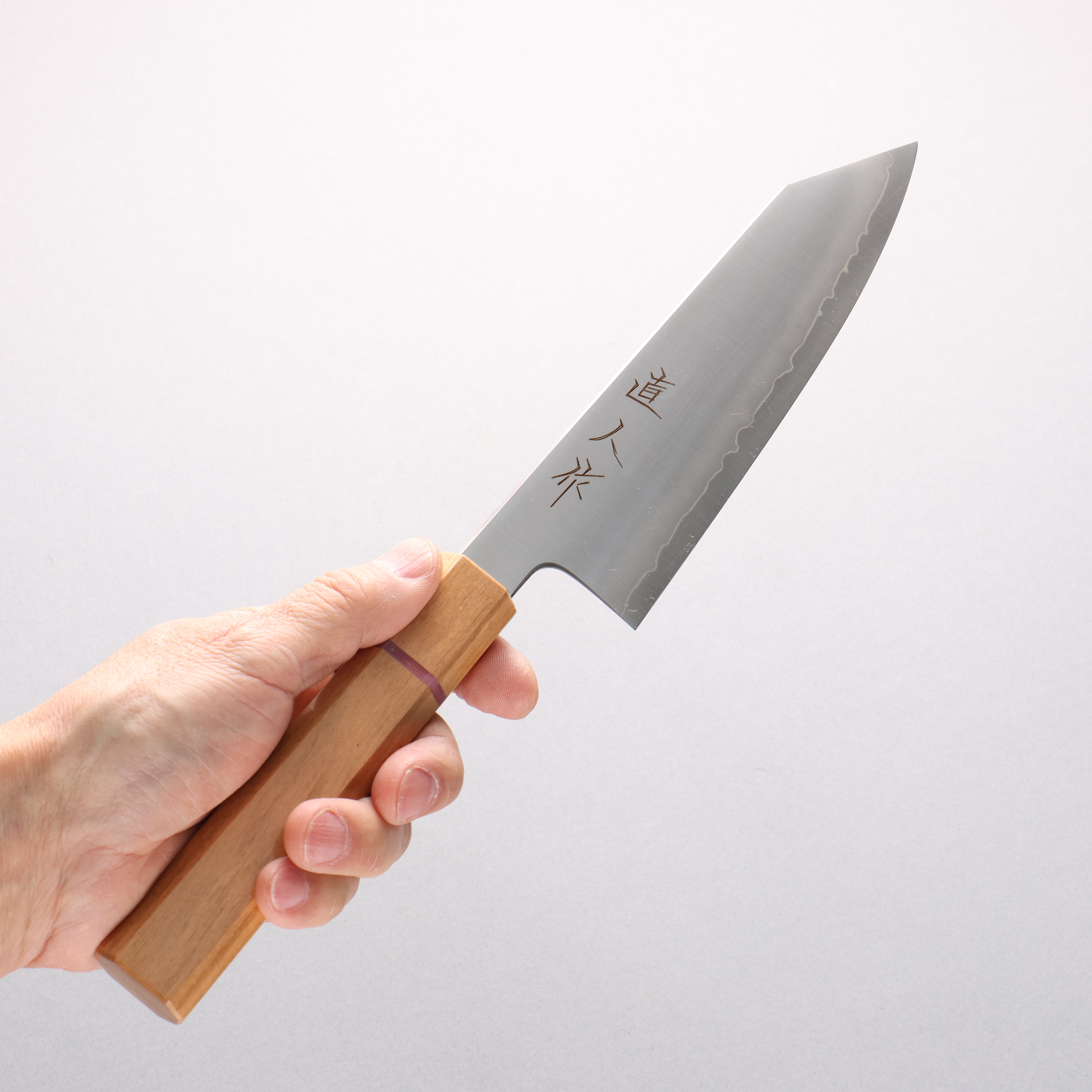 Naohito Myojin Cobalt Special Steel Bunka 170mm Cherry Wood (Pink Ring) Handle - Japanny - Best Japanese Knife