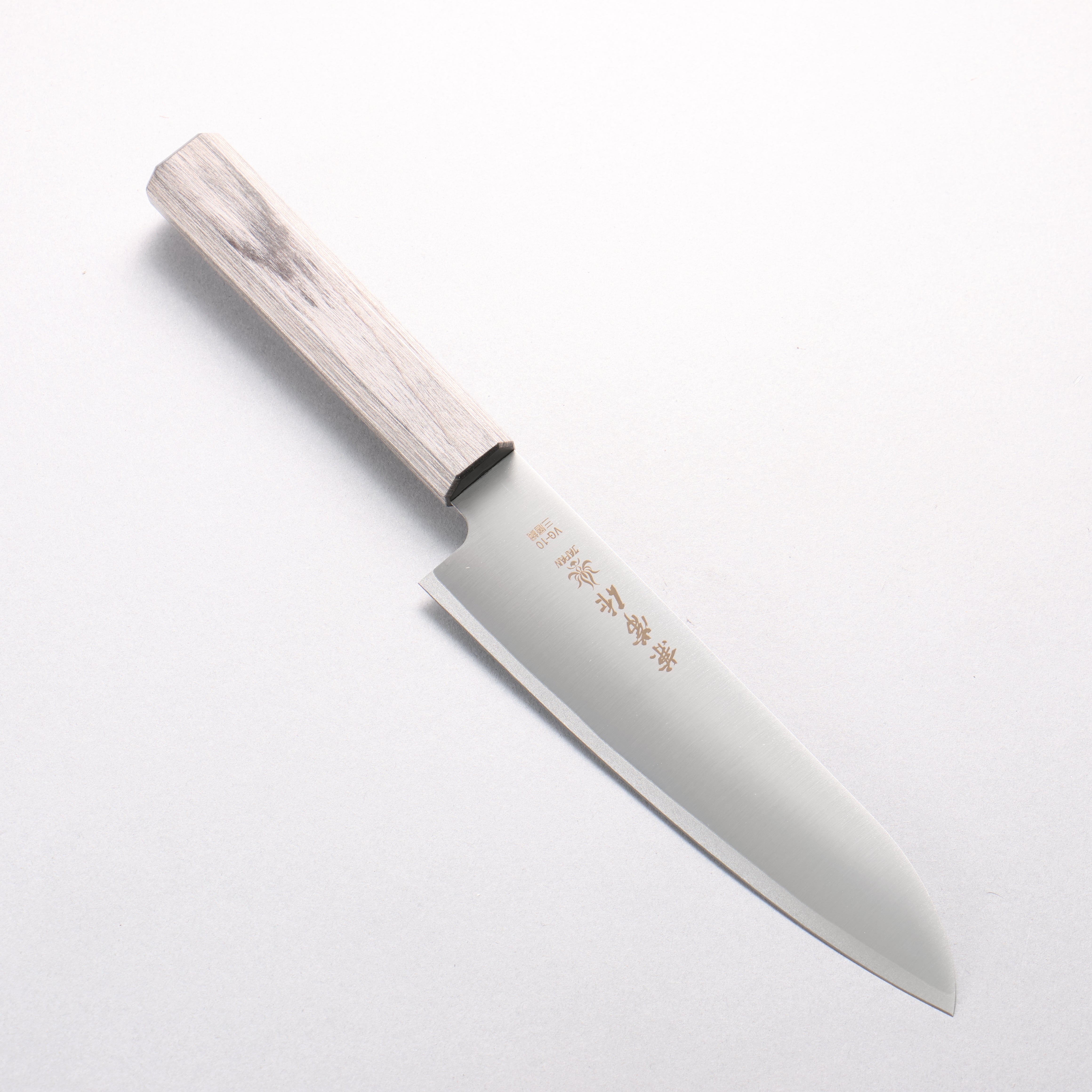 Kanetsune VG10 Santoku 180mm Gray Pakka wood Handle - Japanny - Best Japanese Knife