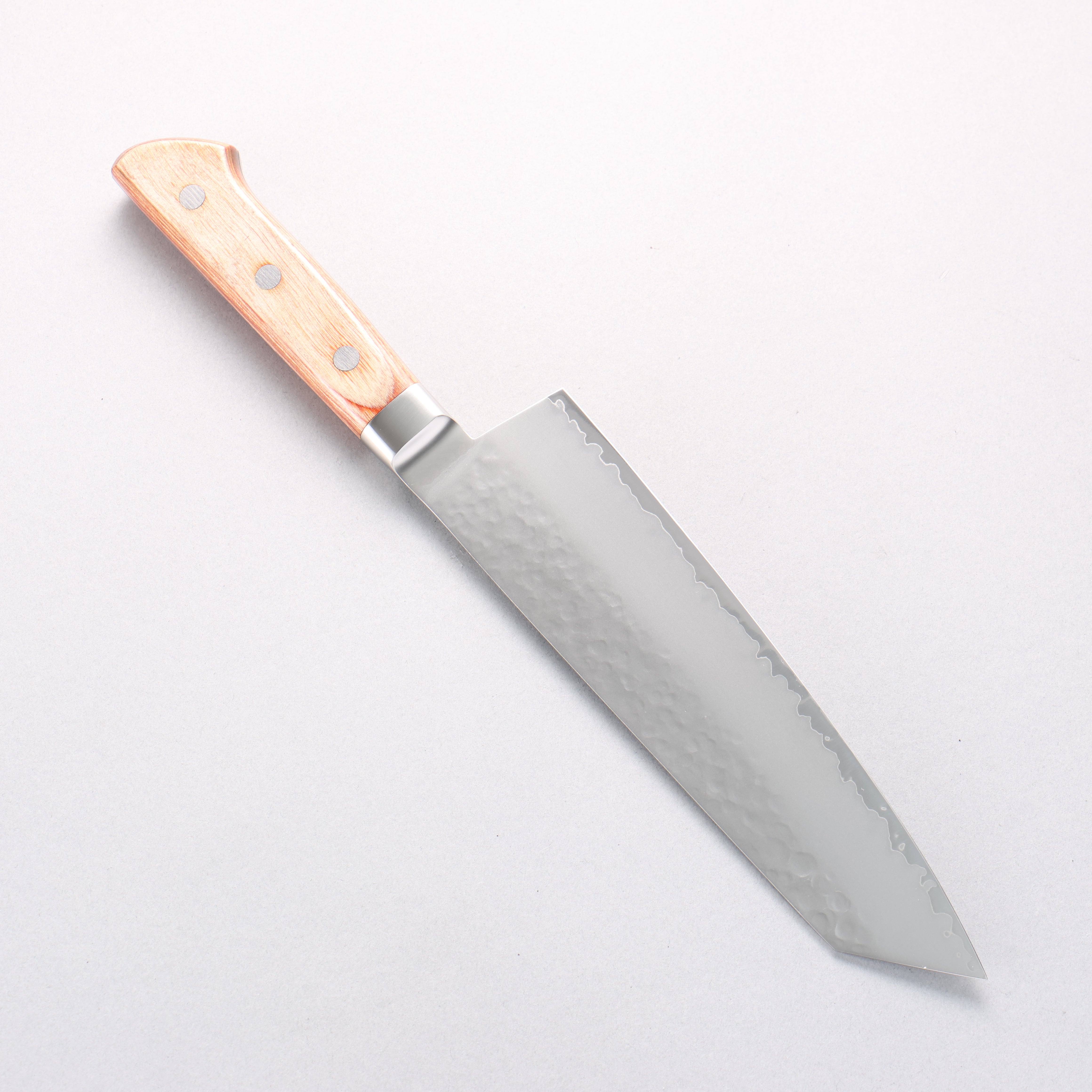 Sakai Takayuki VG5 Kiritsuke Gyuto martillado 190 mm Mango de madera de Pakka marrón