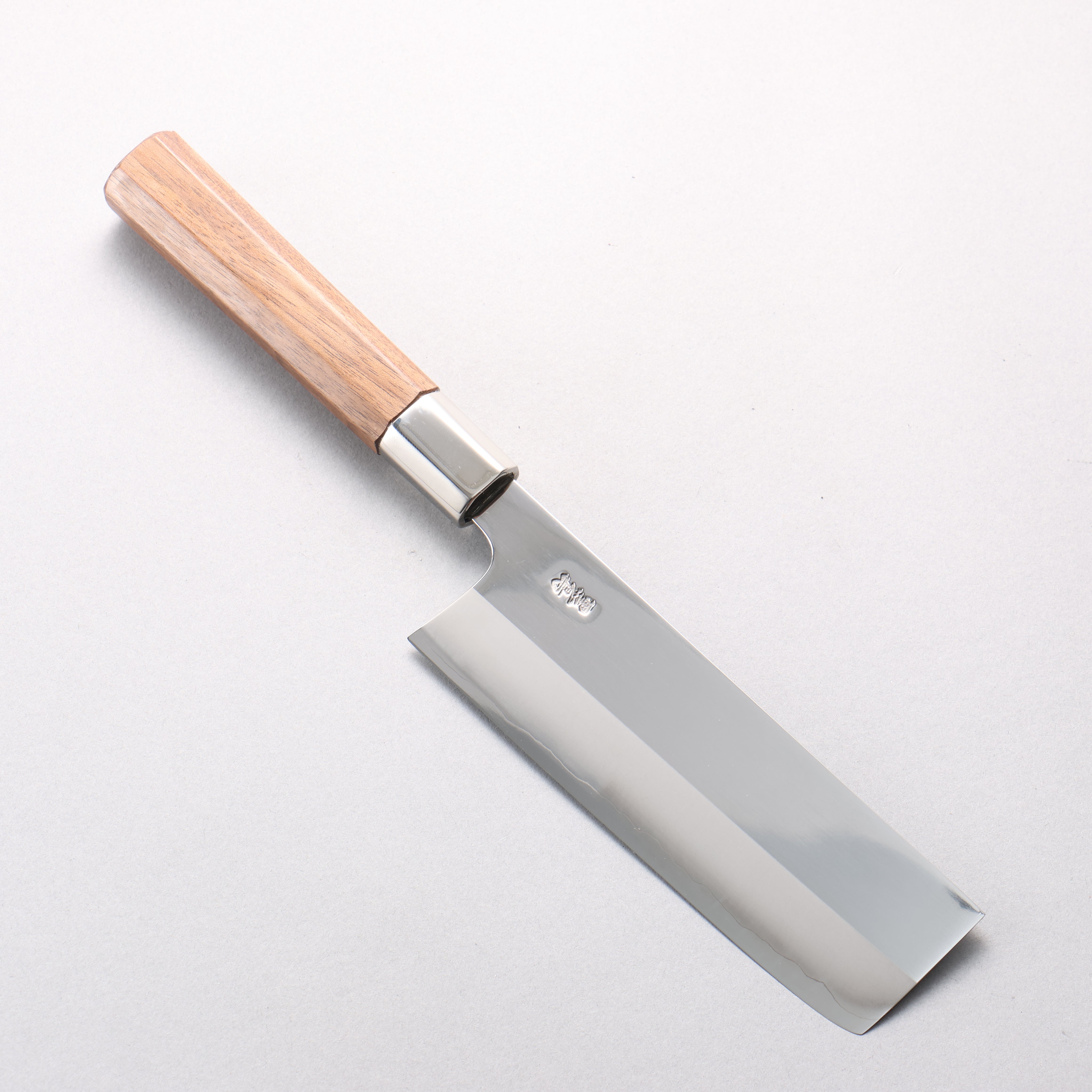 Kurotori Silver Steel No.3 Migaki Finished Nakiri 150mm Walnut Handle