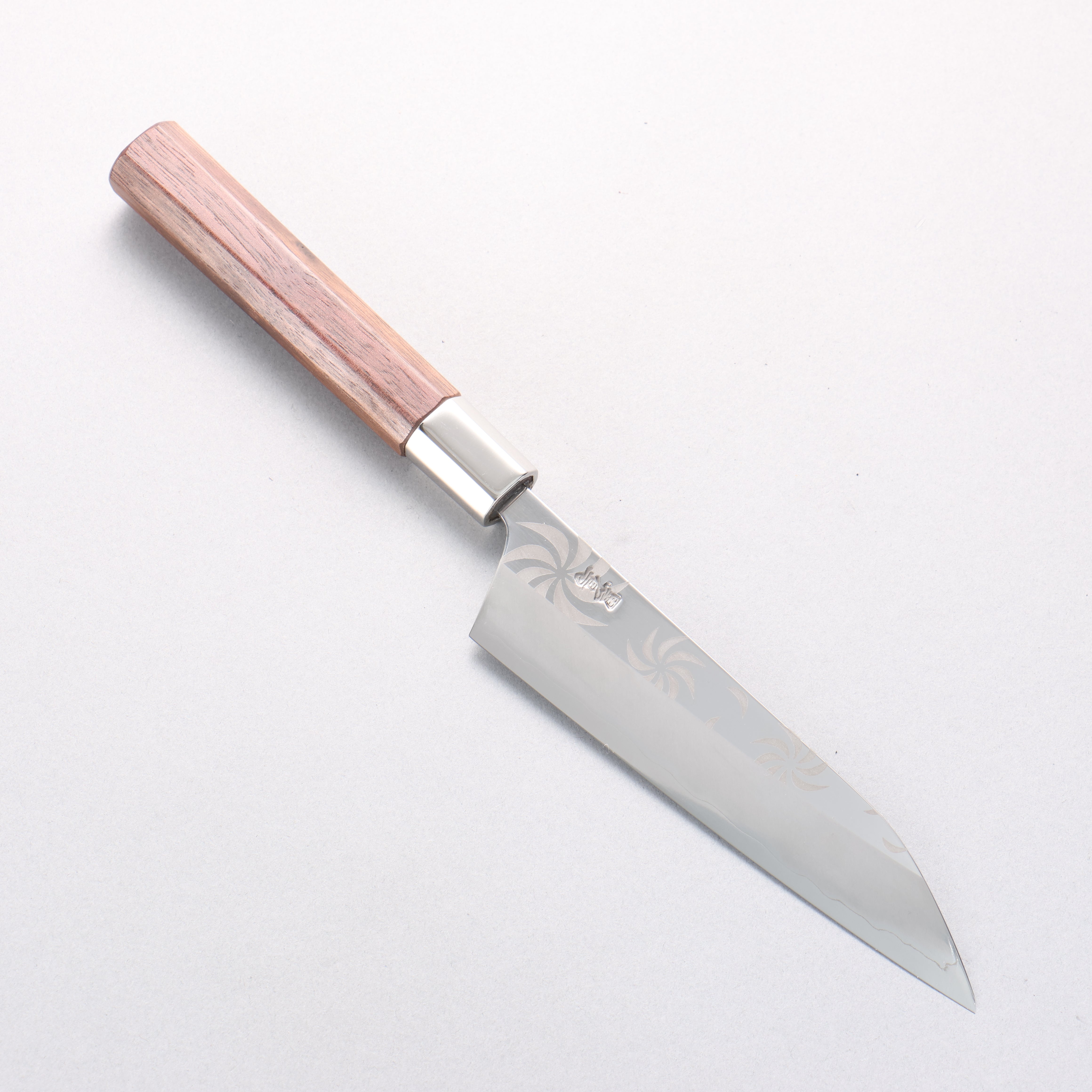 Kurotori Silver Steel No.3 Migaki Finished Petty-Utility 150mm Walnut Handle Kemanmon