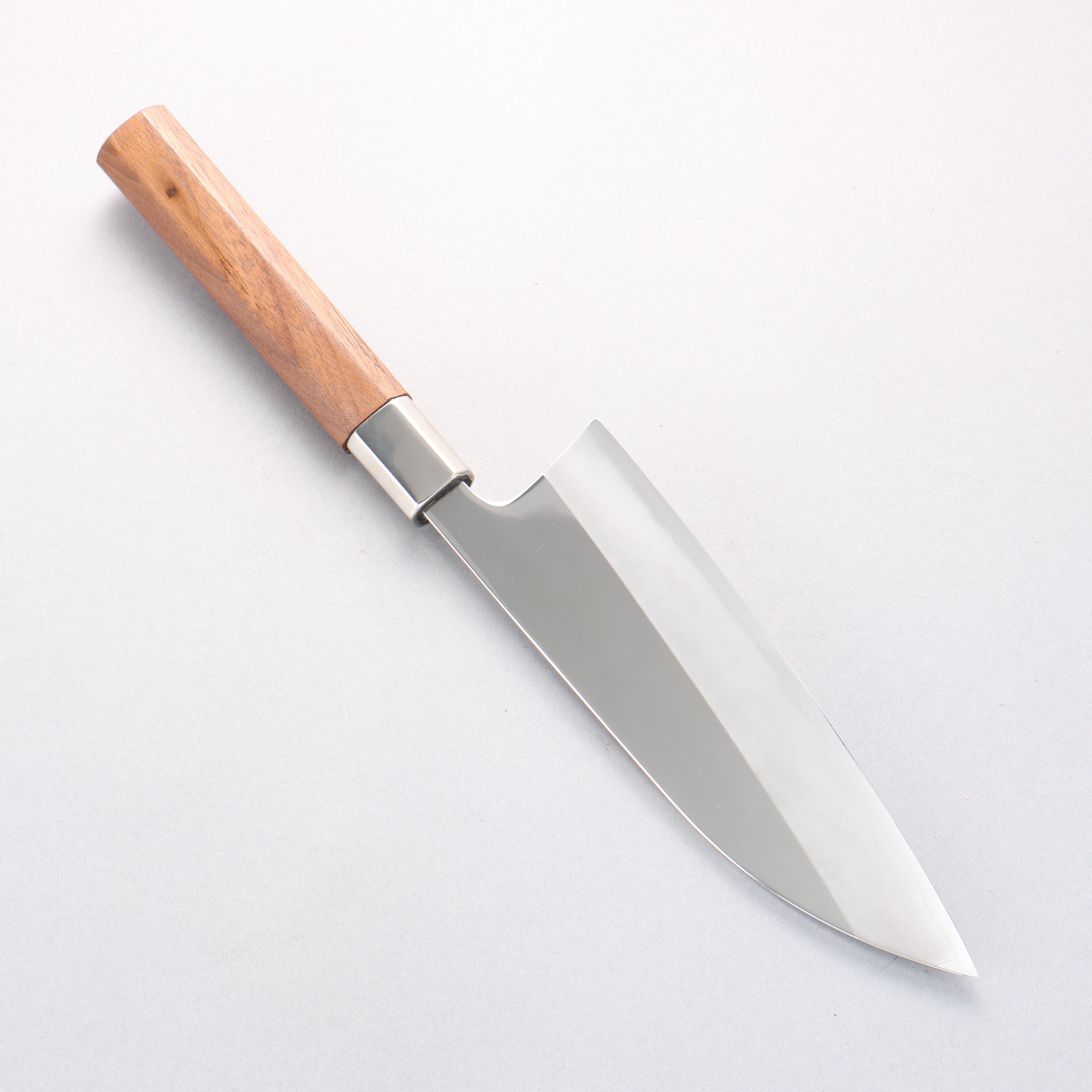 Kurotori Silver Steel No.3 Migaki Finished Deba 195mm Walnut Handle