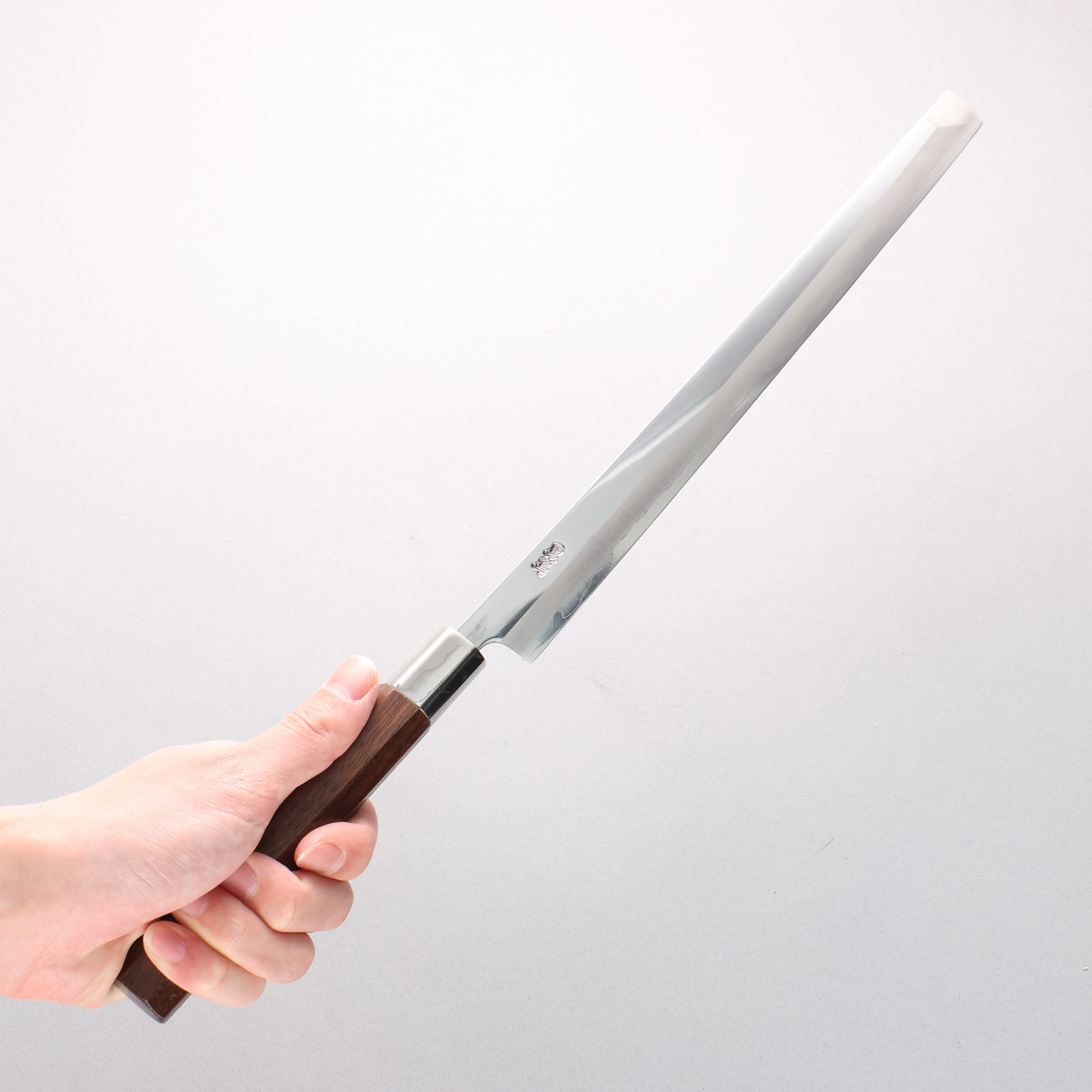 Kurotori Silver Steel No.3 Migaki Finished Takohiki 270mm Walnut Handle