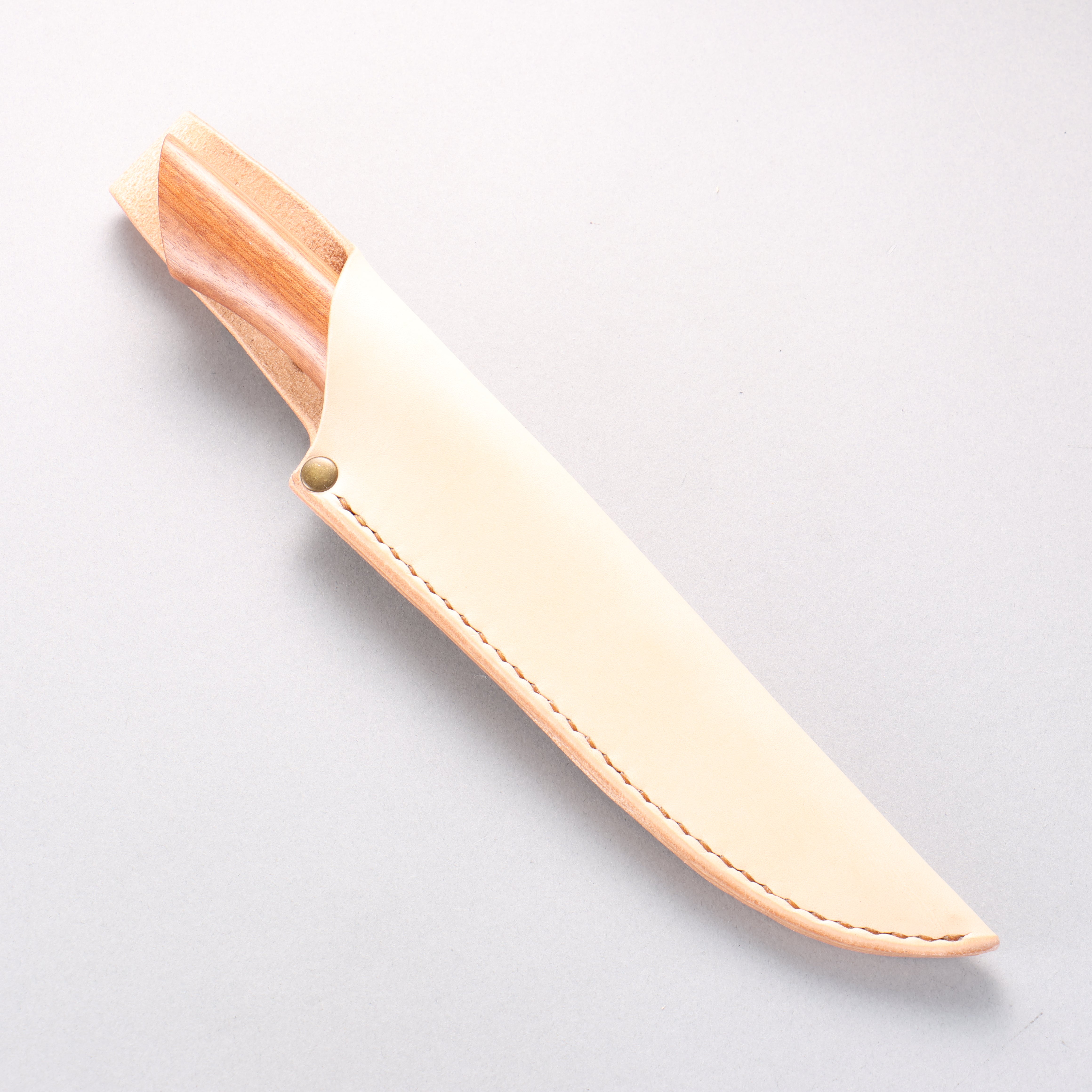 Kurotori Silver Steel No.3 Migaki Finished Petty-Utility 135mm Chinese Quince Handle with Sheath