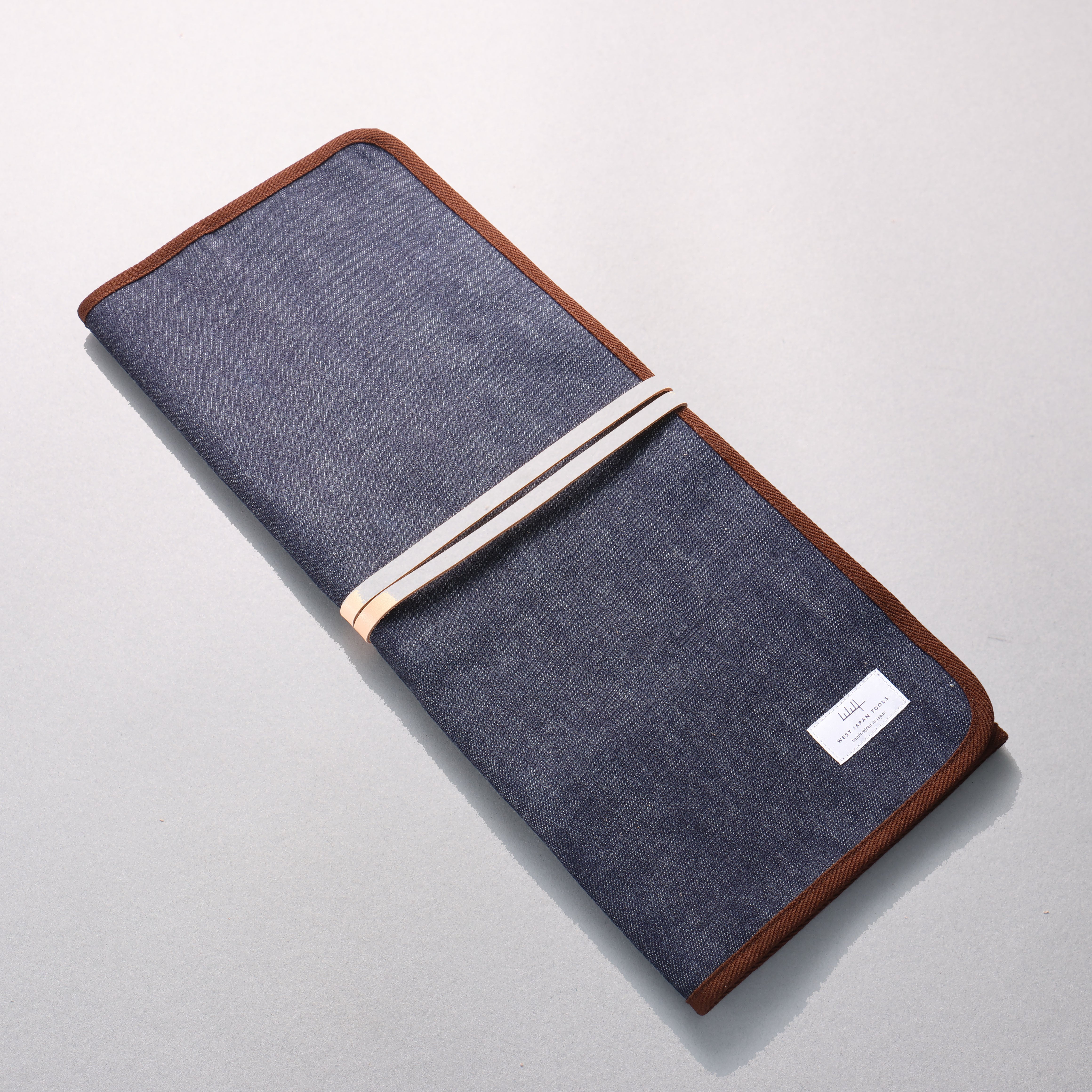 West Japan Tools Knife roll with 6 pockets Cloth Denim 640mm x 510mm - Japanny - Best Japanese Knife