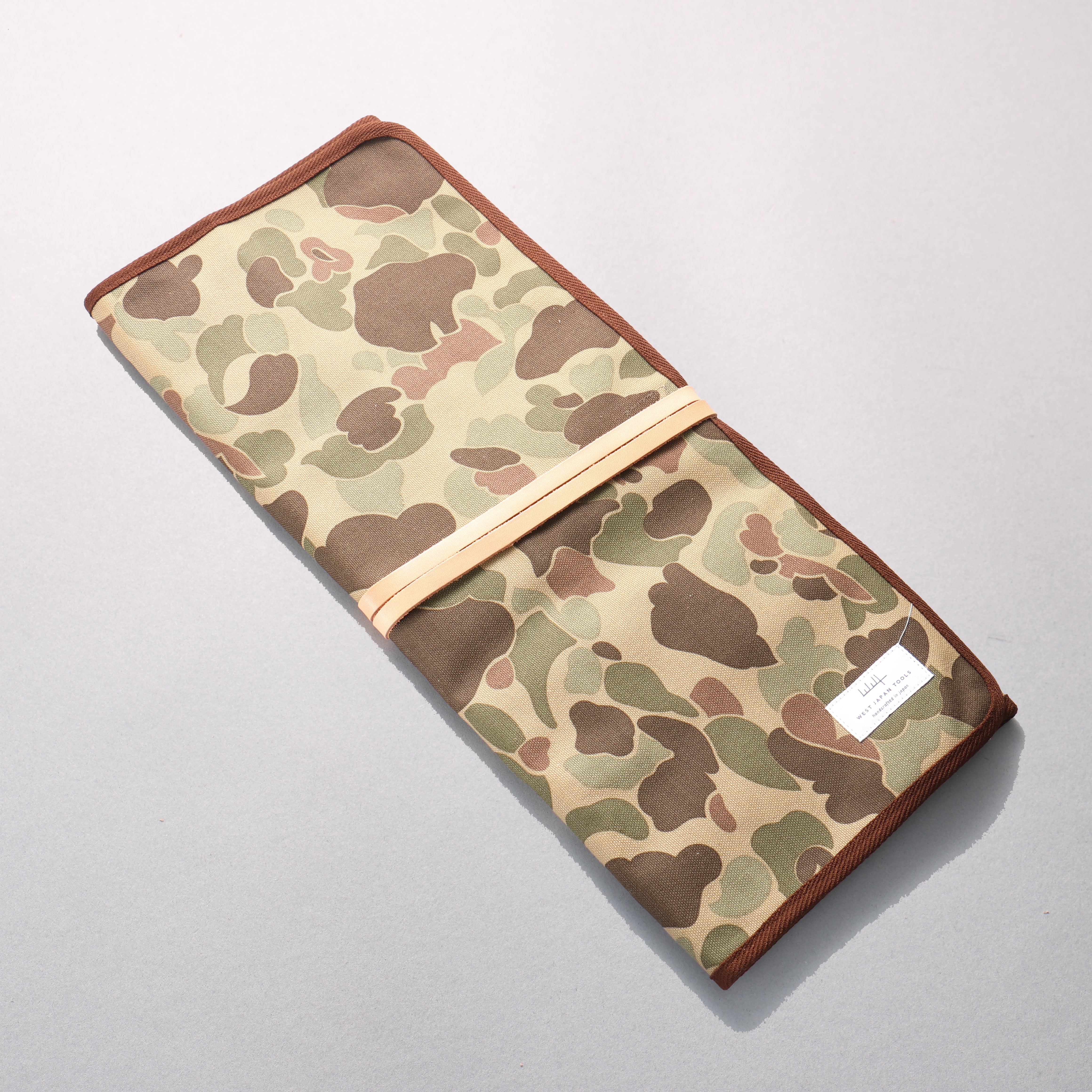 West Japan Tools Knife roll with 6 pockets Cloth Camouflage 640mm x 510mm