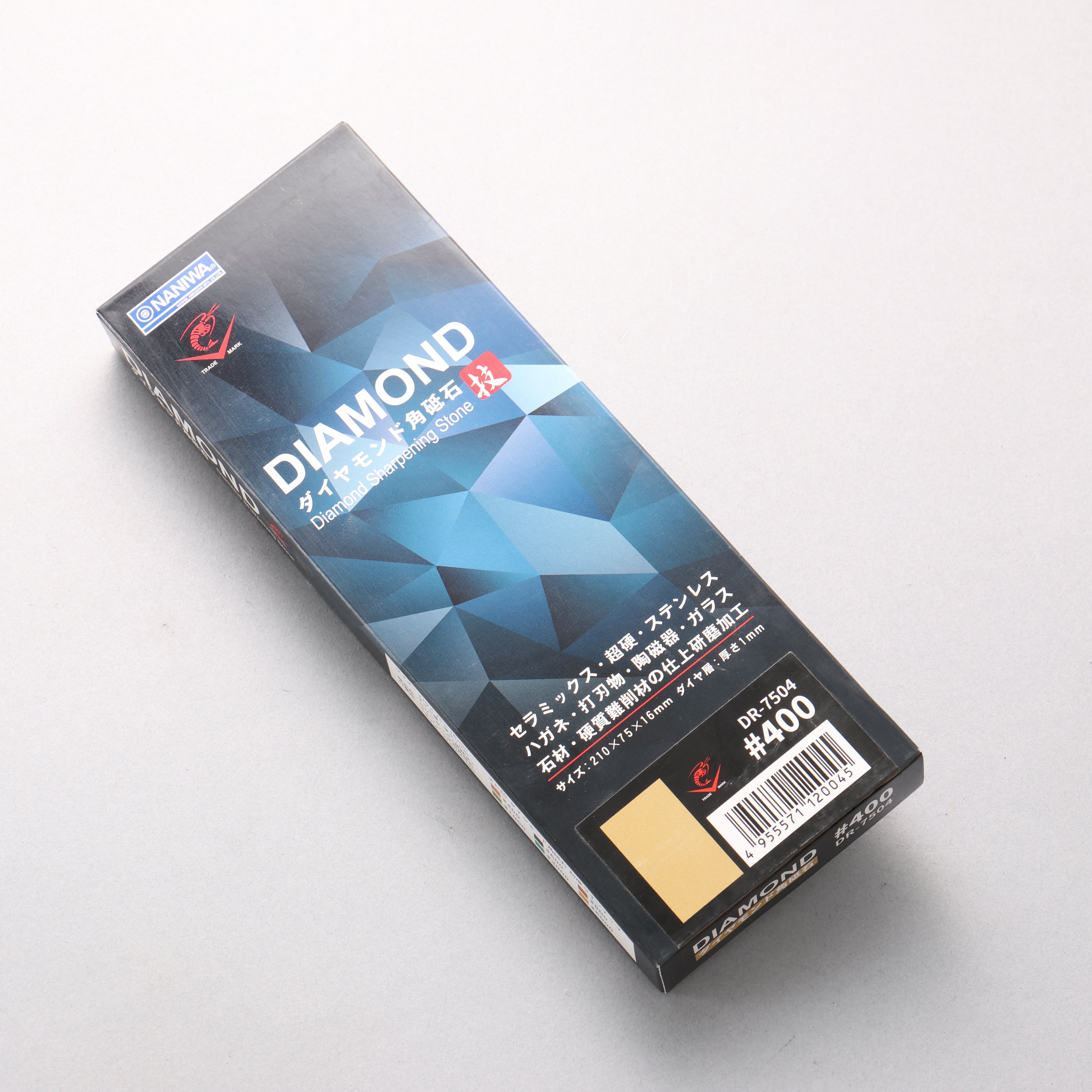 Naniwa Diamond Sharpening Stone #400 DR-7504 210 x 75 x 16mm - Japanny - Best Japanese Knife