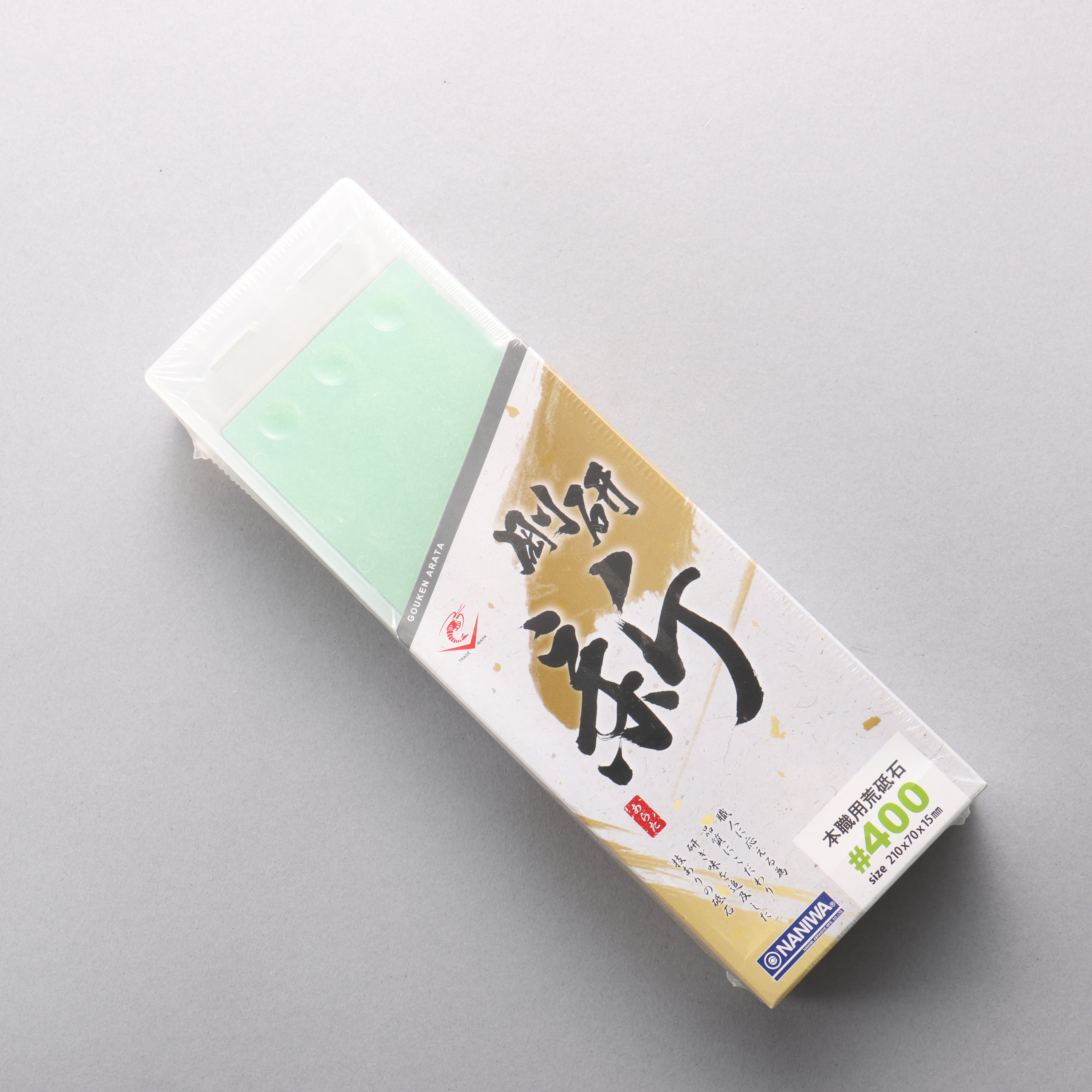 Naniwa Gouken Arata Sharpening Stone #400 NA-0040 210 x 70 x 15mm - Japanny - Best Japanese Knife