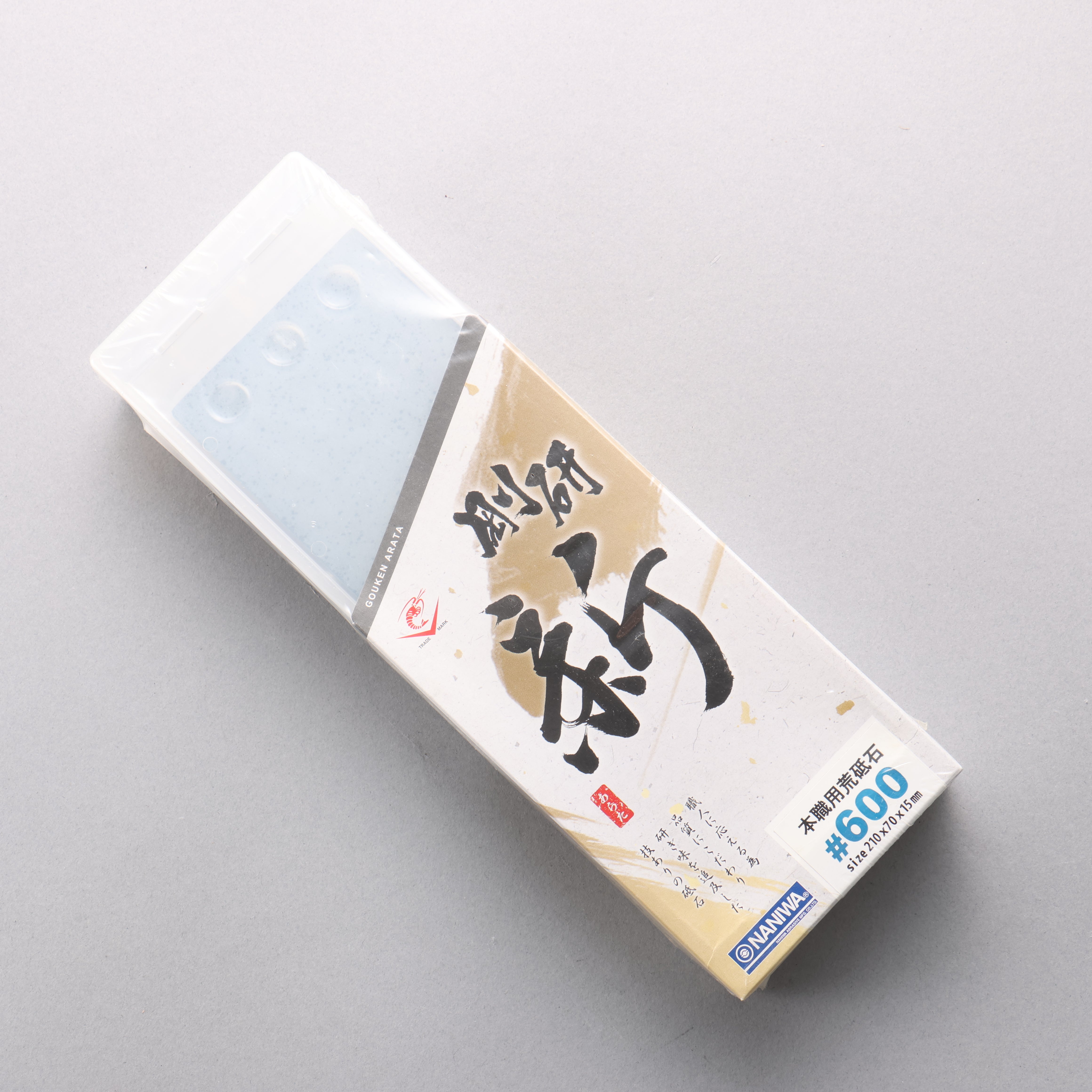 Naniwa Gouken Arata Sharpening Stone #600 NA-0060 210 x 70 x 15mm - Japanny - Best Japanese Knife