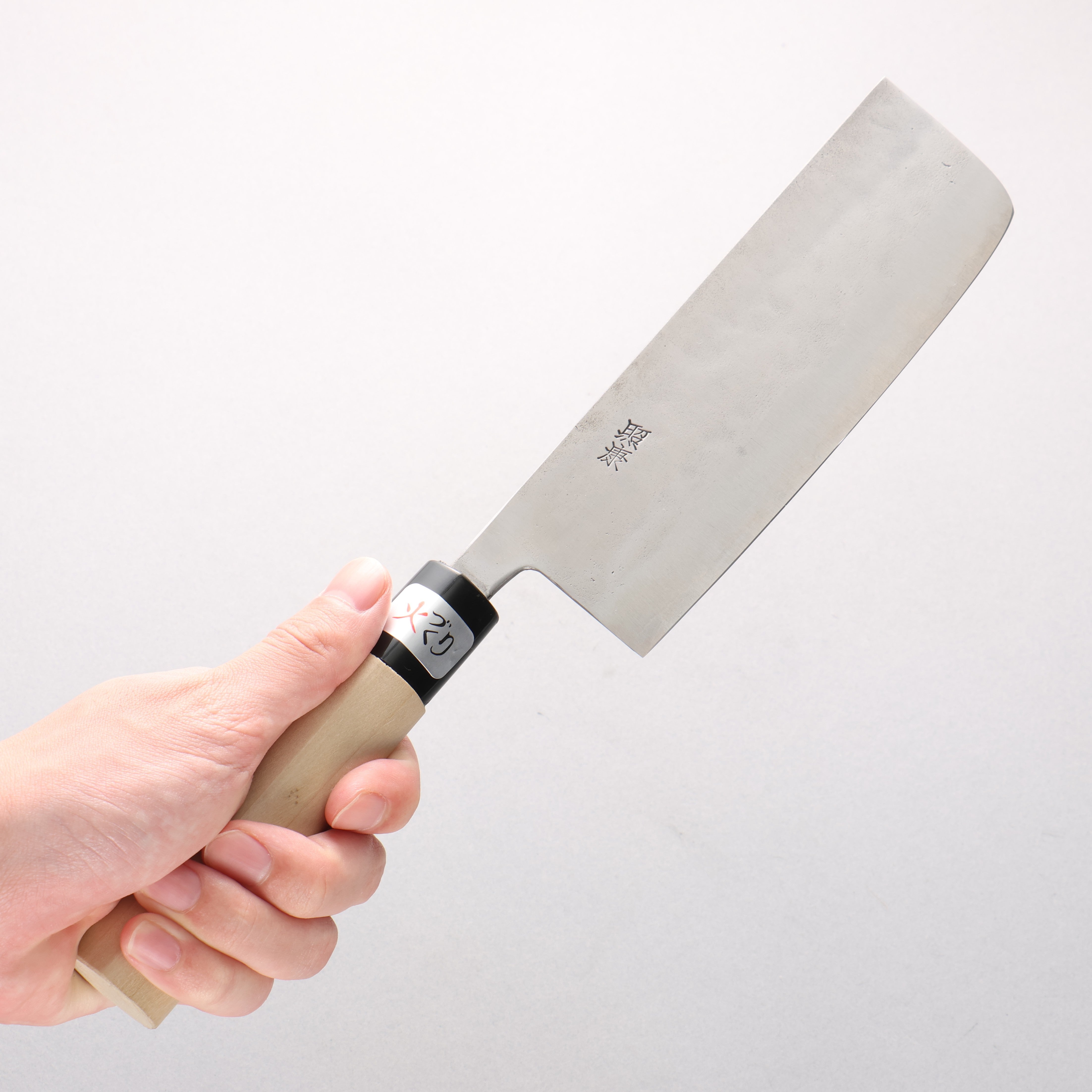 Fujiwara Teruyasu White Steel No.1 Nashiji Nakiri 165mm Magnolia Handle - Japanny - Best Japanese Knife