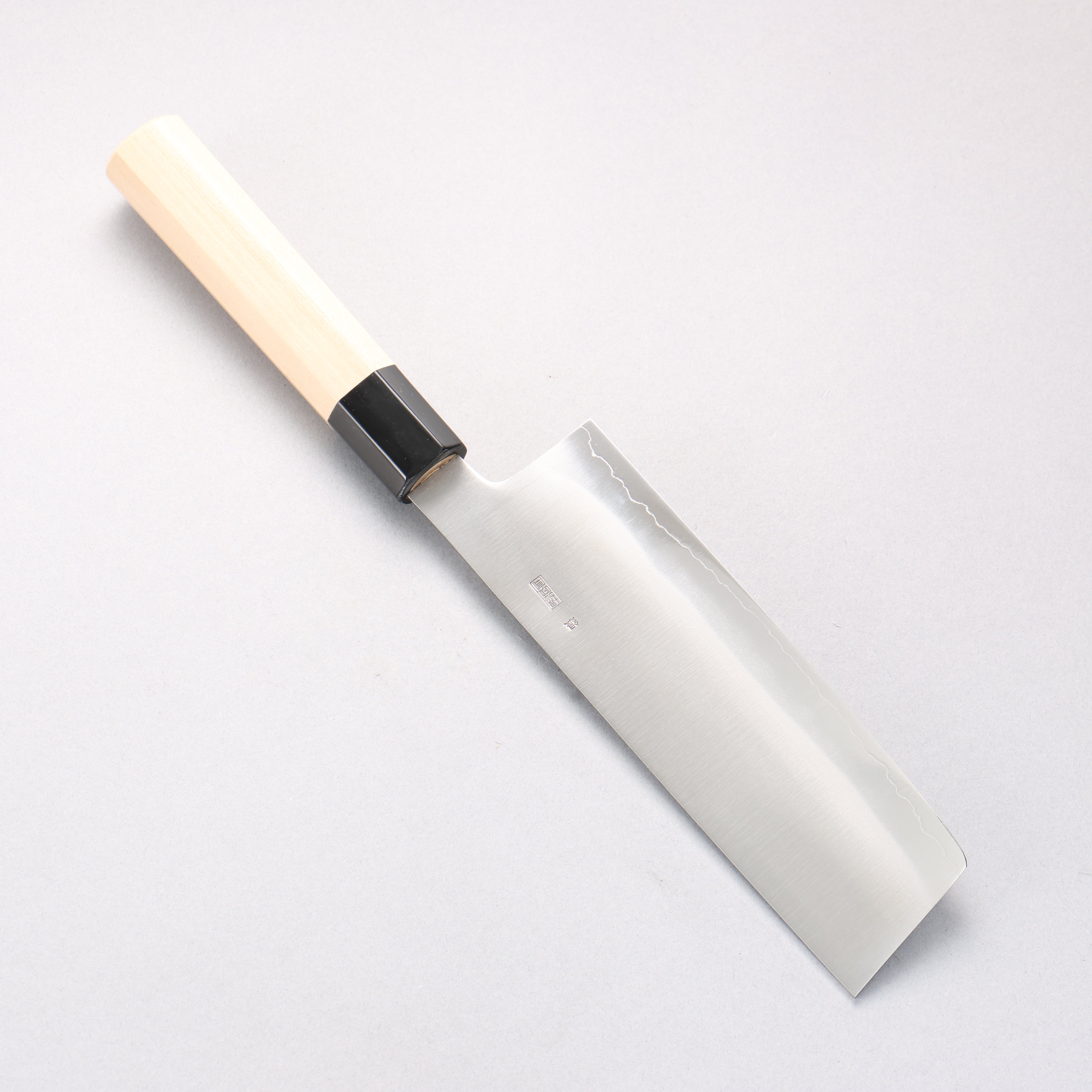 Kikuzuki Silver Steel No.3 Bokashi Nakiri 180mm Magnolia Handle
