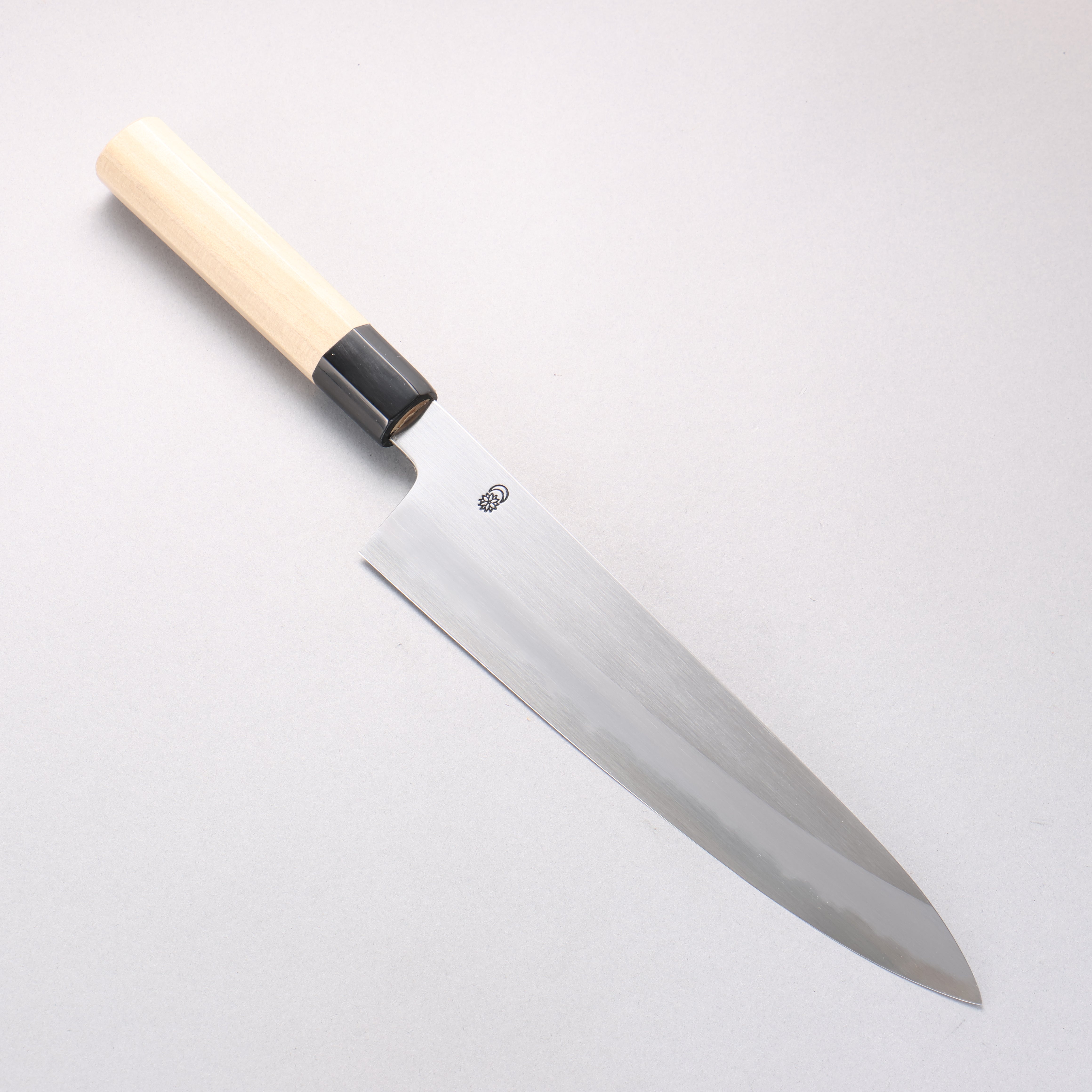 Kikuzuki White Steel No.2 Kasumitogi Gyuto 240mm Magnolia Handle - Japanny - Best Japanese Knife