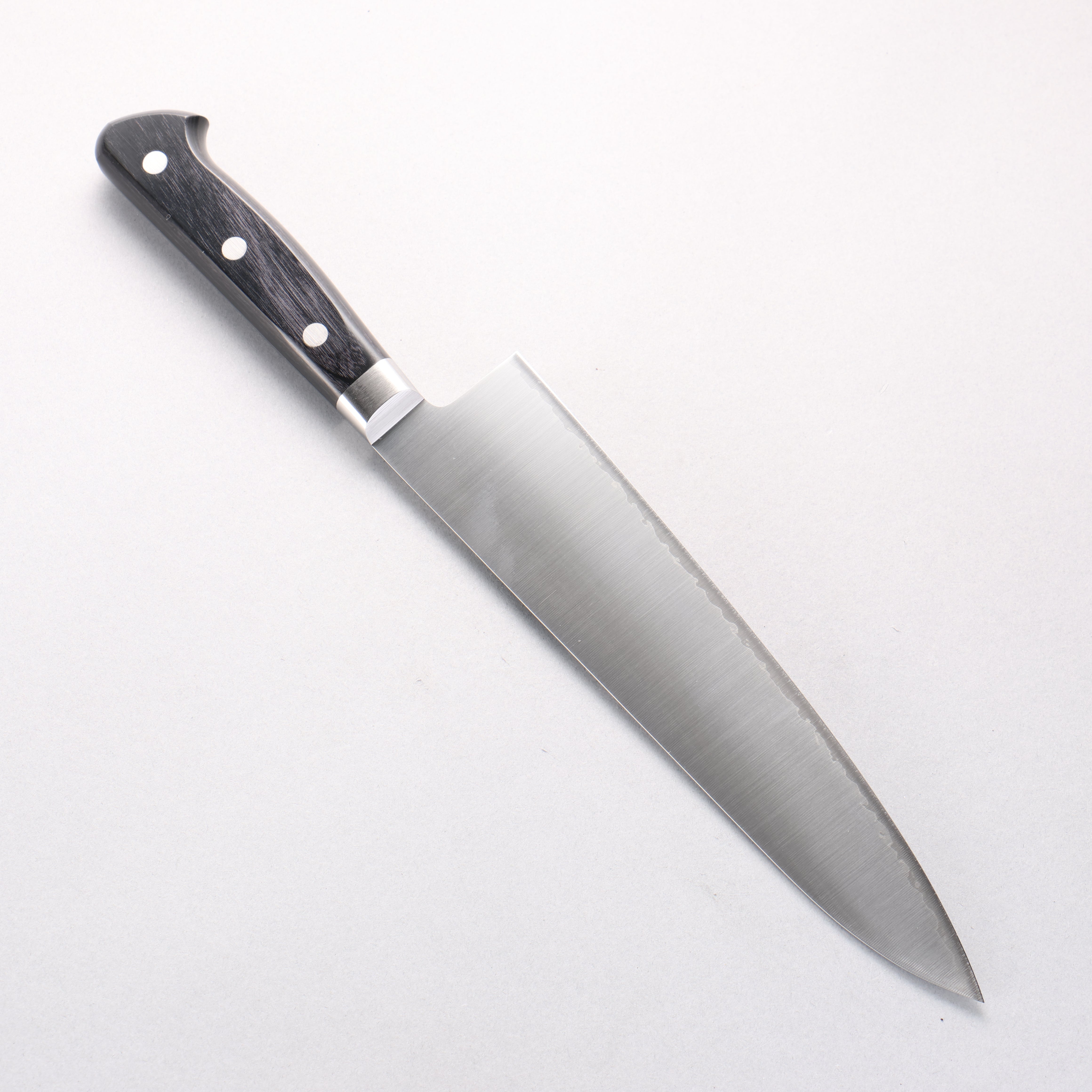 Takamura Knives VG10 Migaki Finished Gyuto 210mm Black Pakka wood Handle - Japanny - Best Japanese Knife