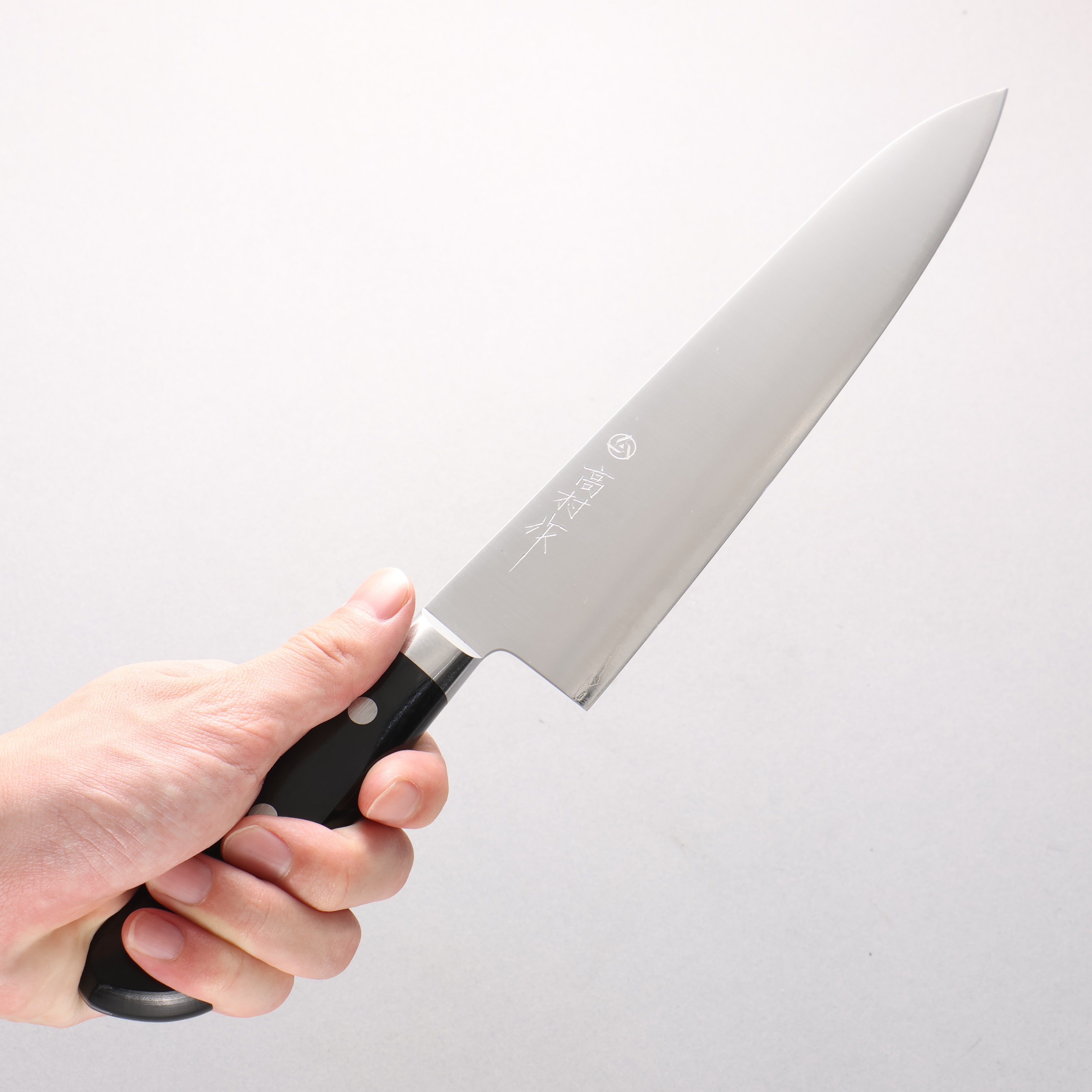 Takamura Knives VG10 Migaki Finished Gyuto 210mm Black Pakka wood Handle - Japanny - Best Japanese Knife