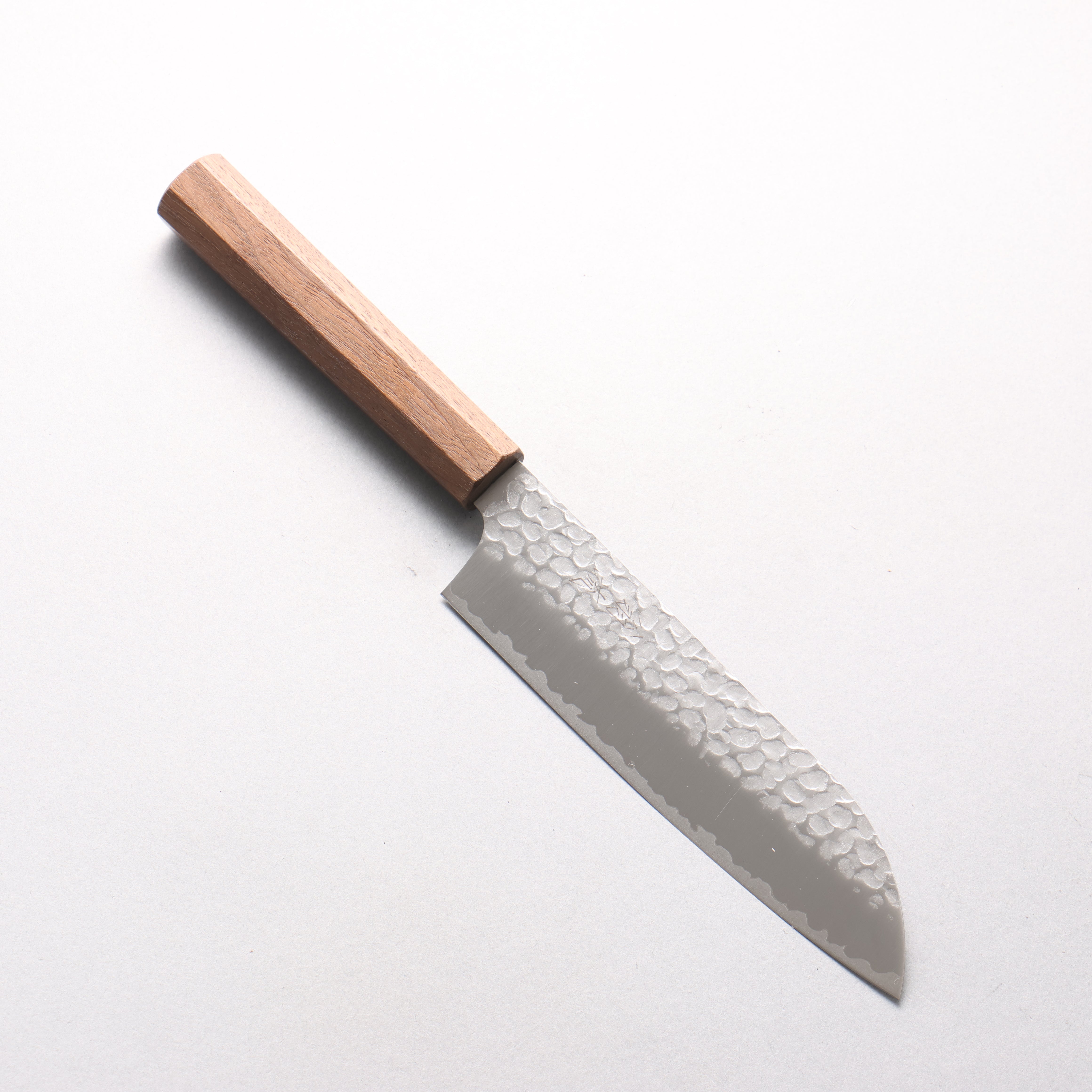 Oul VG10 Hammered Santoku 165mm Walnut Handle - Japanny - Best Japanese Knife
