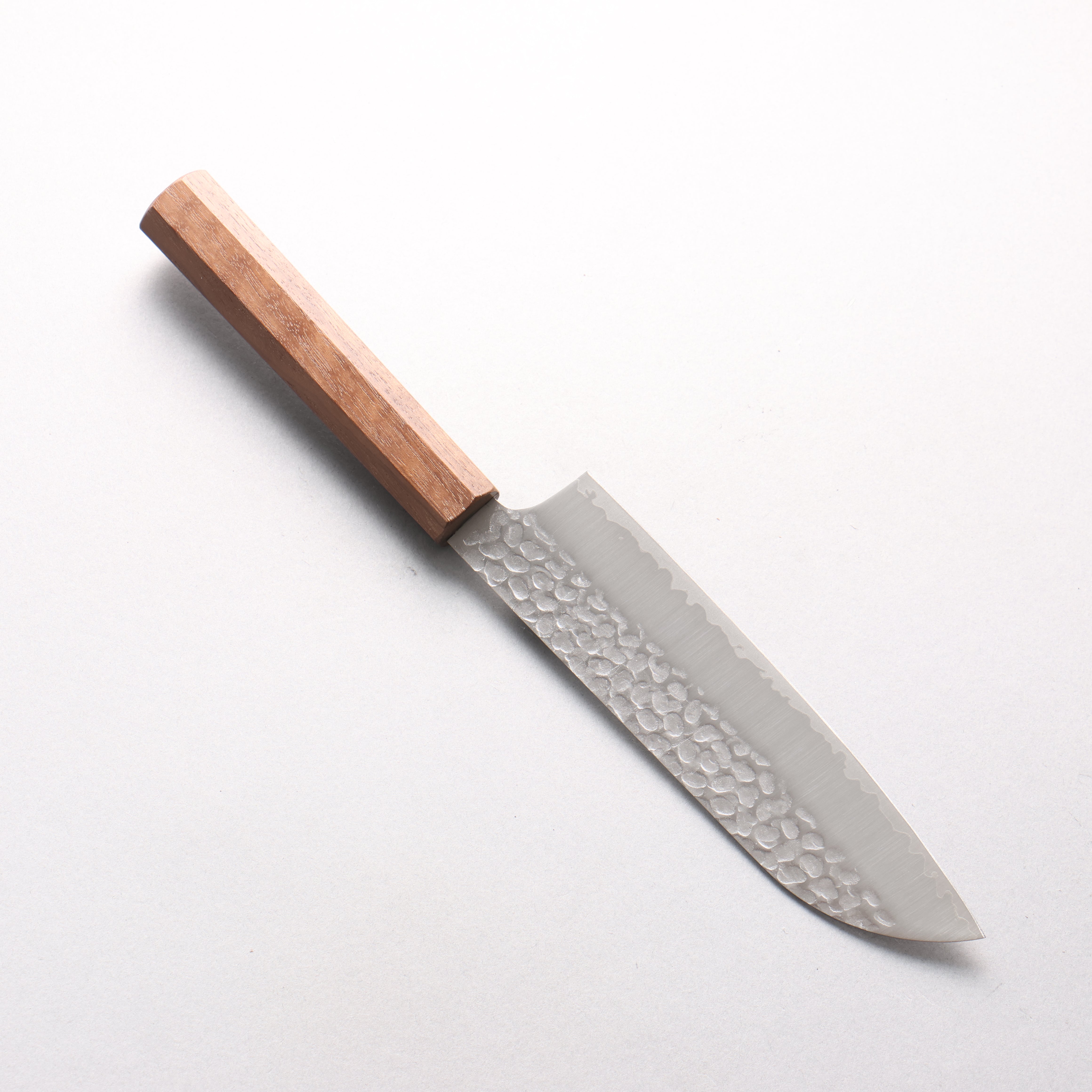 Oul VG10 Hammered Santoku 165mm Walnut Handle - Japanny - Best Japanese Knife