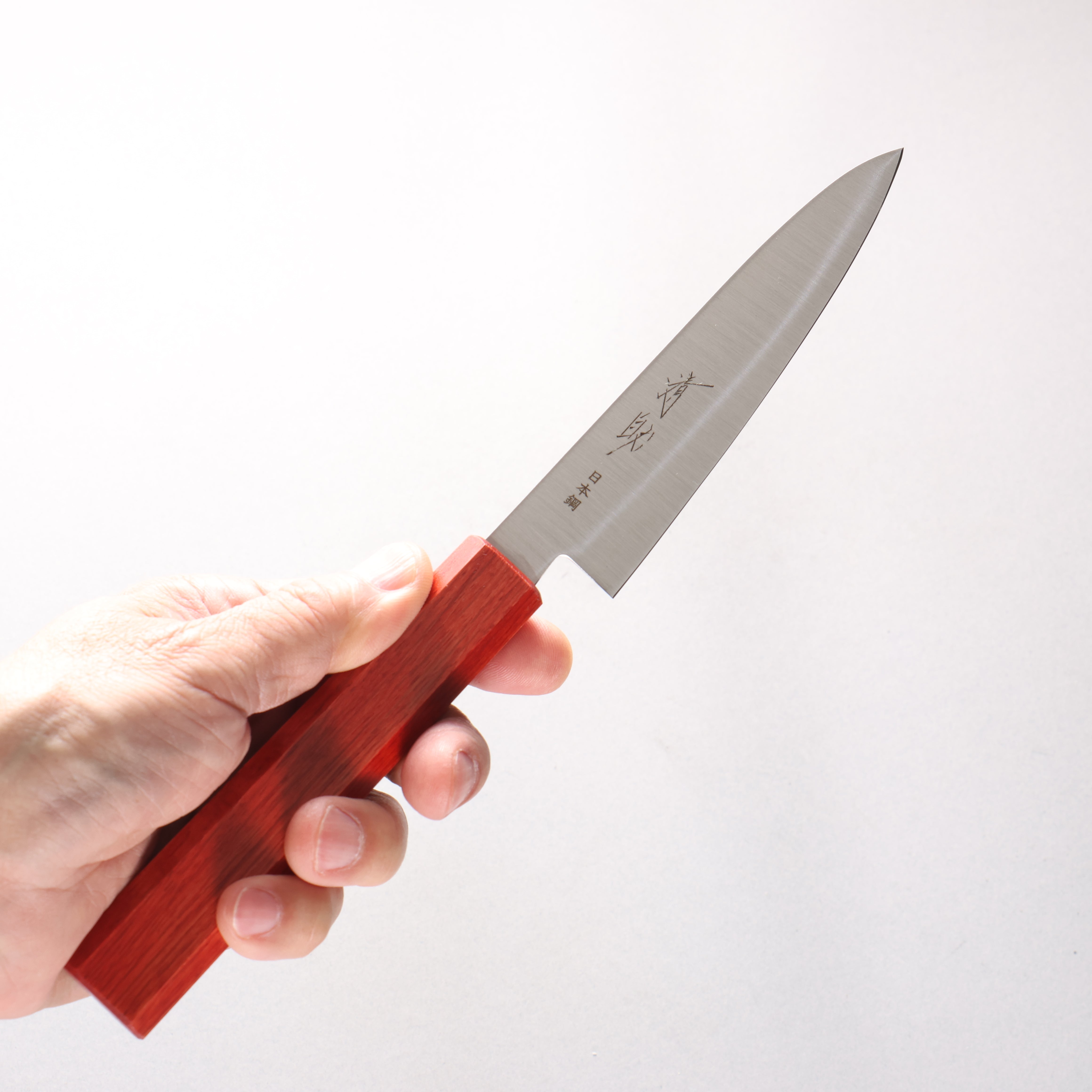 Seisuke SK-4 Petty-Utility 120mm Wood (Smokey Red) Handle - Japanny - Best Japanese Knife