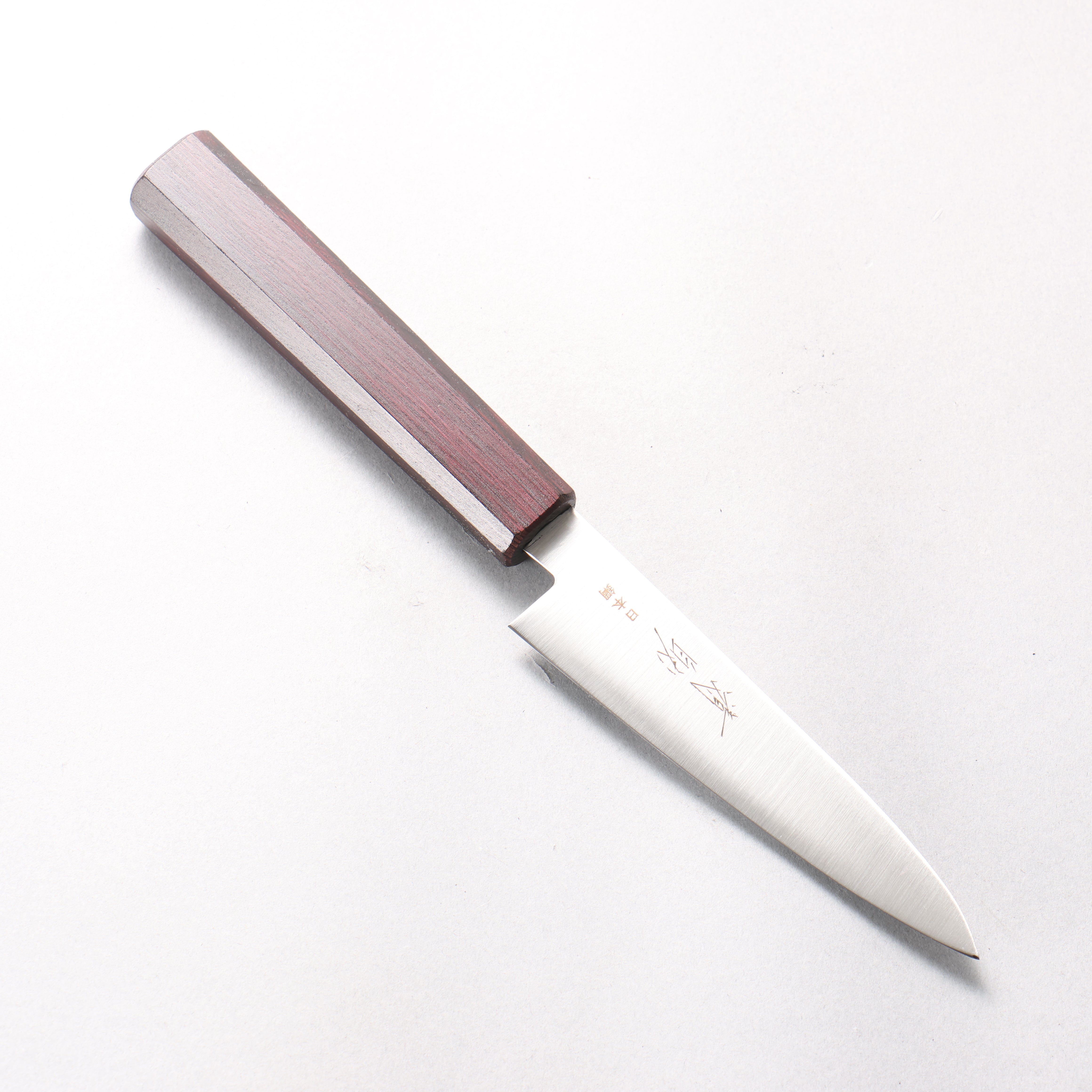 Seisuke SK-4 Petty-Utility 120mm Wood (Bright Purple) Handle - Japanny - Best Japanese Knife
