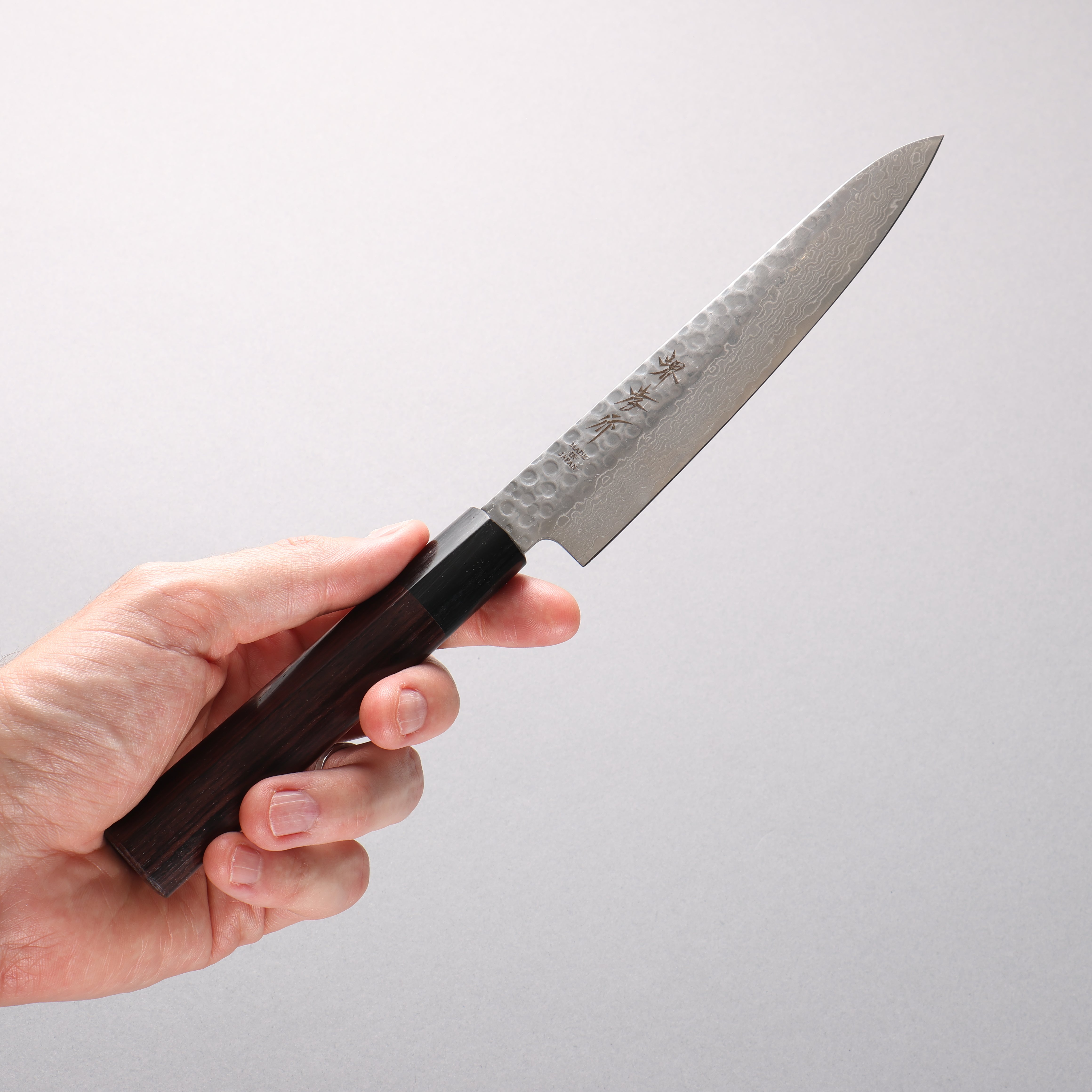 Sakai Takayuki AUS10 45 Layer Damascus Petty-Utility 150mm Shitan Handle - Japanny - Best Japanese Knife