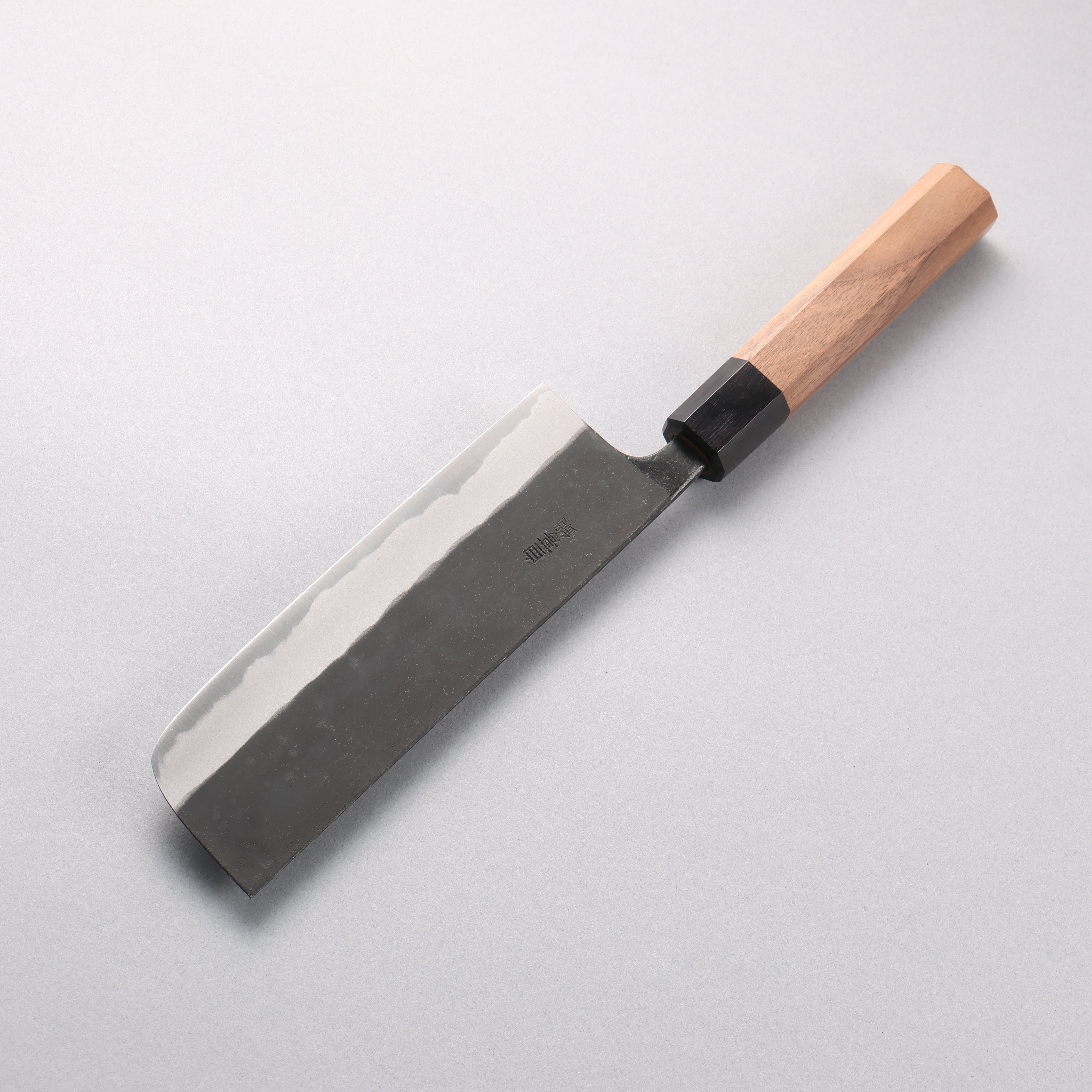 Nao Yamamoto White Steel No.2 Black Finished Nakiri 165mm Walnut Handle
