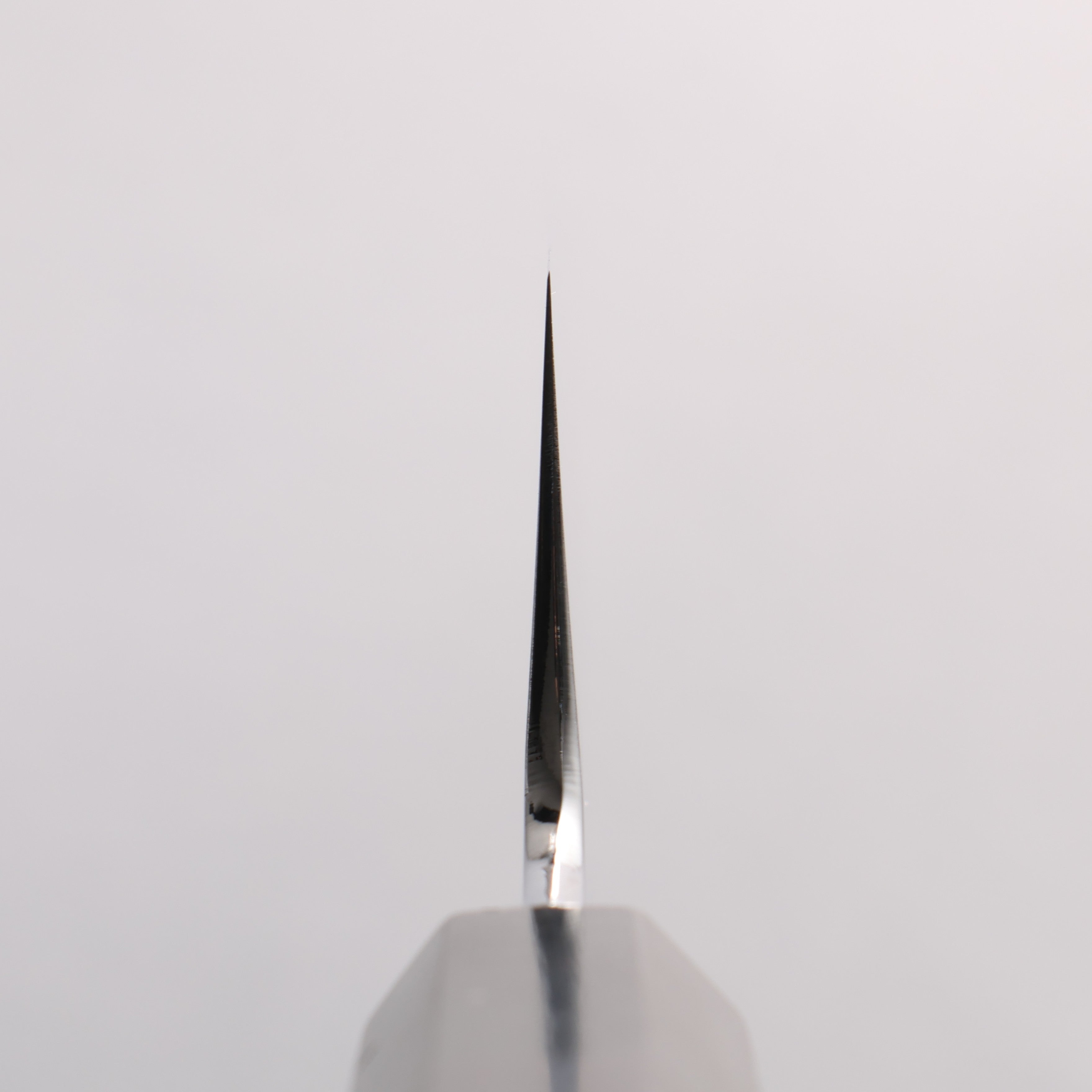 Choyo White Steel Mirrored Finish Kiritsuke Gyuto 210mm Ebony Wood (ferrule: Black Water Buffalo Horn) Handle