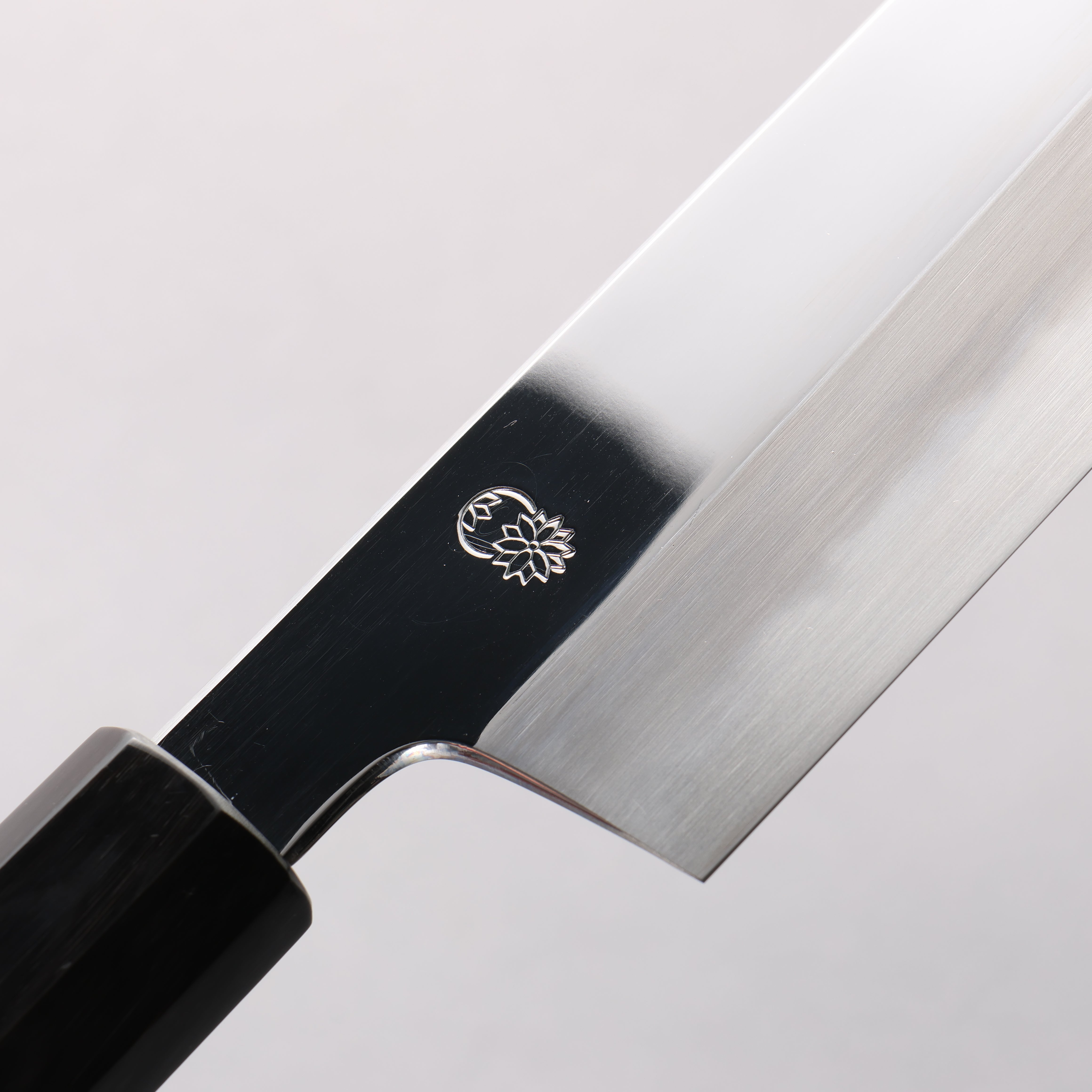 Choyo White Steel Mirrored Finish Kiritsuke Gyuto 270mm Ebony Wood (ferrule: Black Water Buffalo Horn) Handle