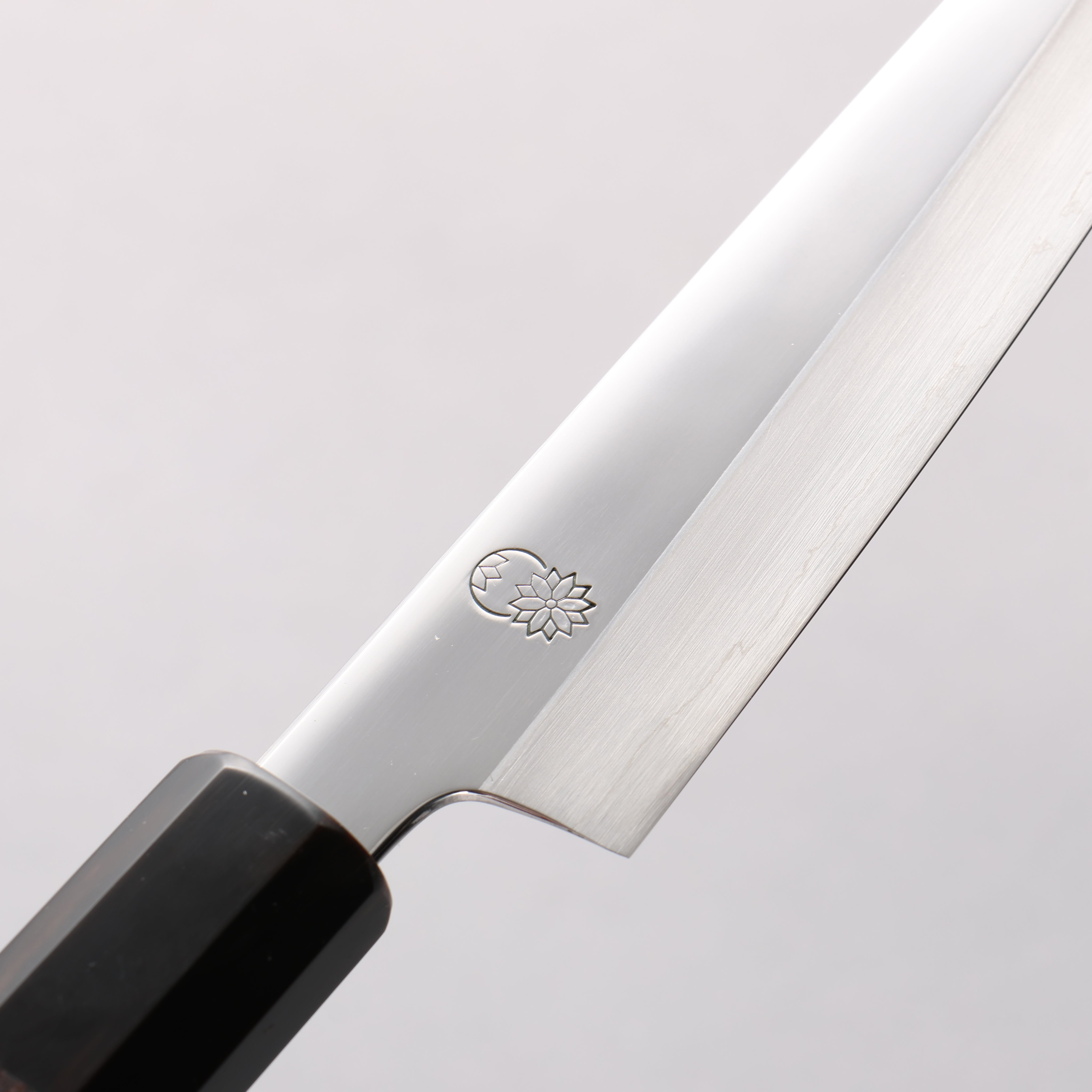 Choyo Silver Steel No.3 Mirrored Finish Petty-Utility 135mm Ebony Wood (ferrule: Black Water Buffalo Horn) Handle