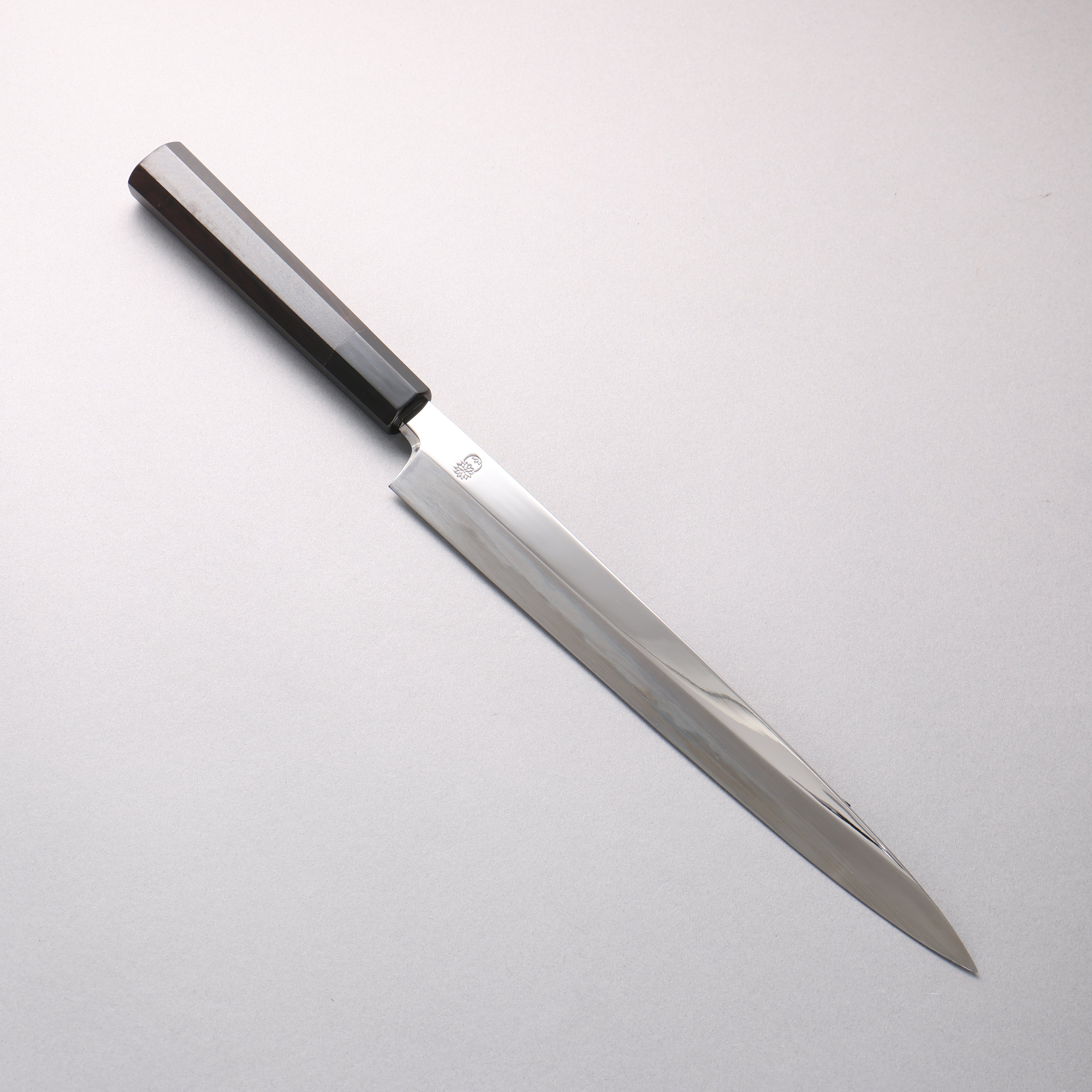Choyo White Steel Mirrored Finish Yanagiba 270mm Ebony Wood (ferrule: Black Water Buffalo Horn) Handle