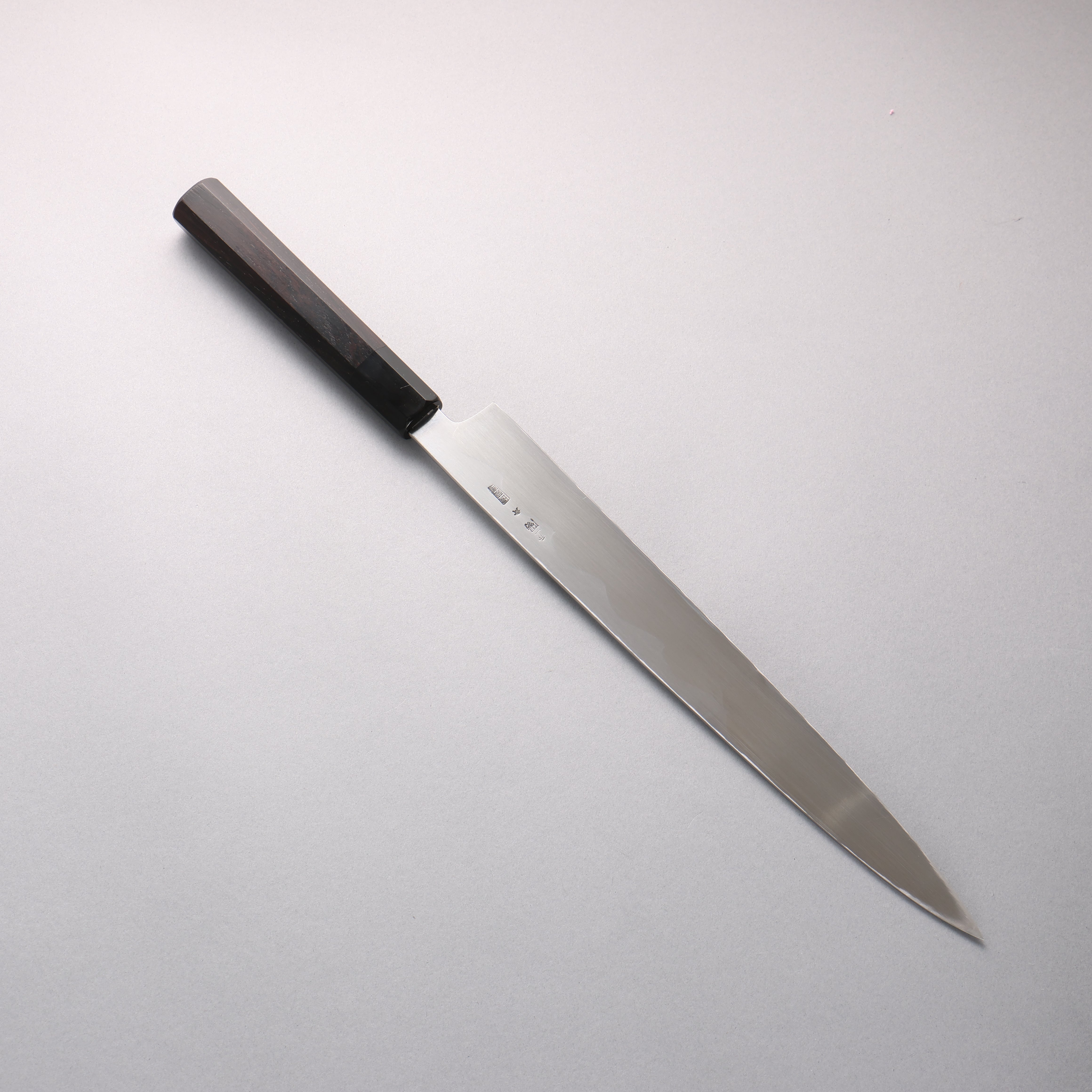 Choyo Blue Steel No.1 Mirrored Finish Yanagiba 300mm Ebony Wood (ferrule: Black Water Buffalo Horn) Handle