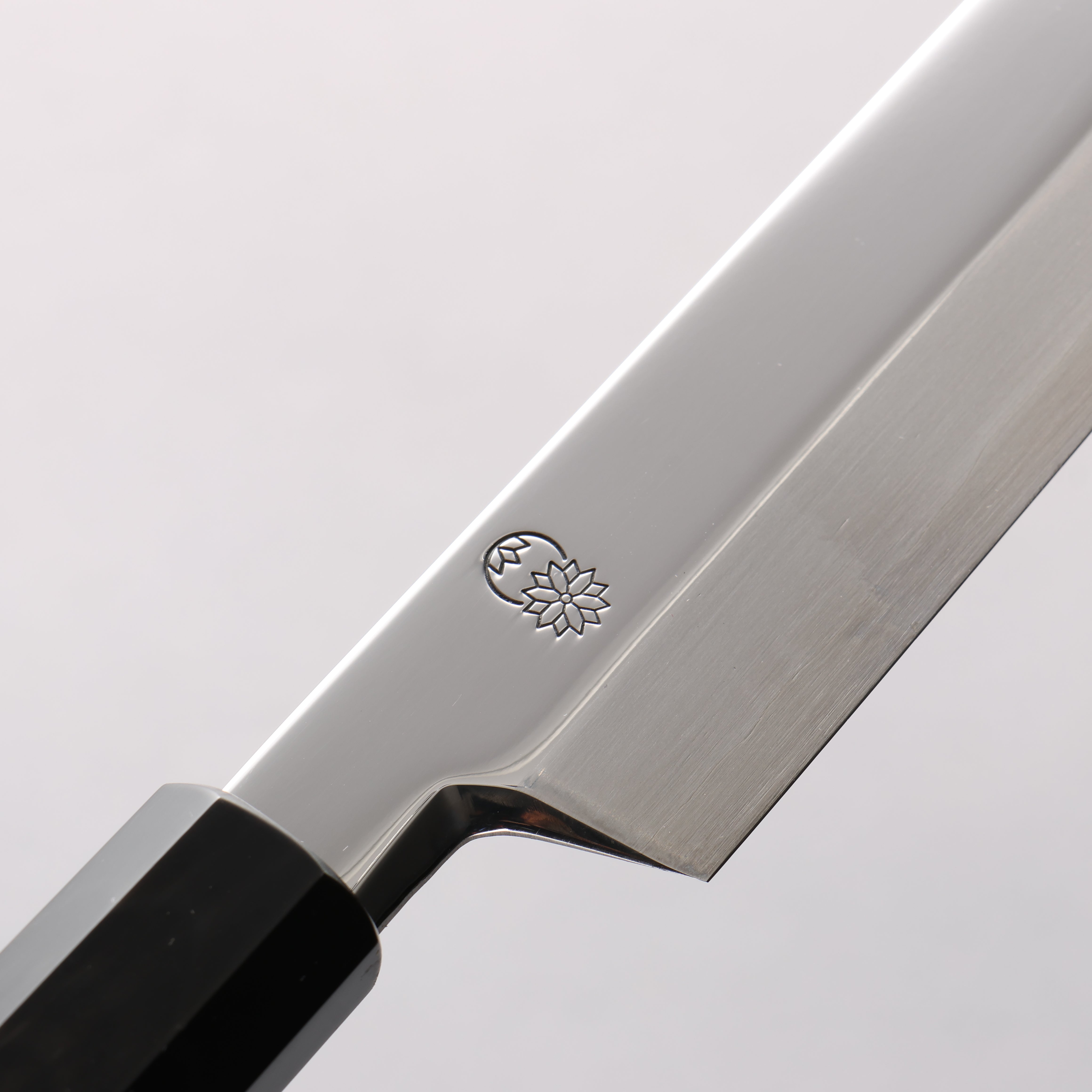 Choyo Silver Steel No.3 Mirrored Finish Kiritsuke Yanagiba 270mm Ebony Wood (ferrule: Black Water Buffalo Horn) Handle