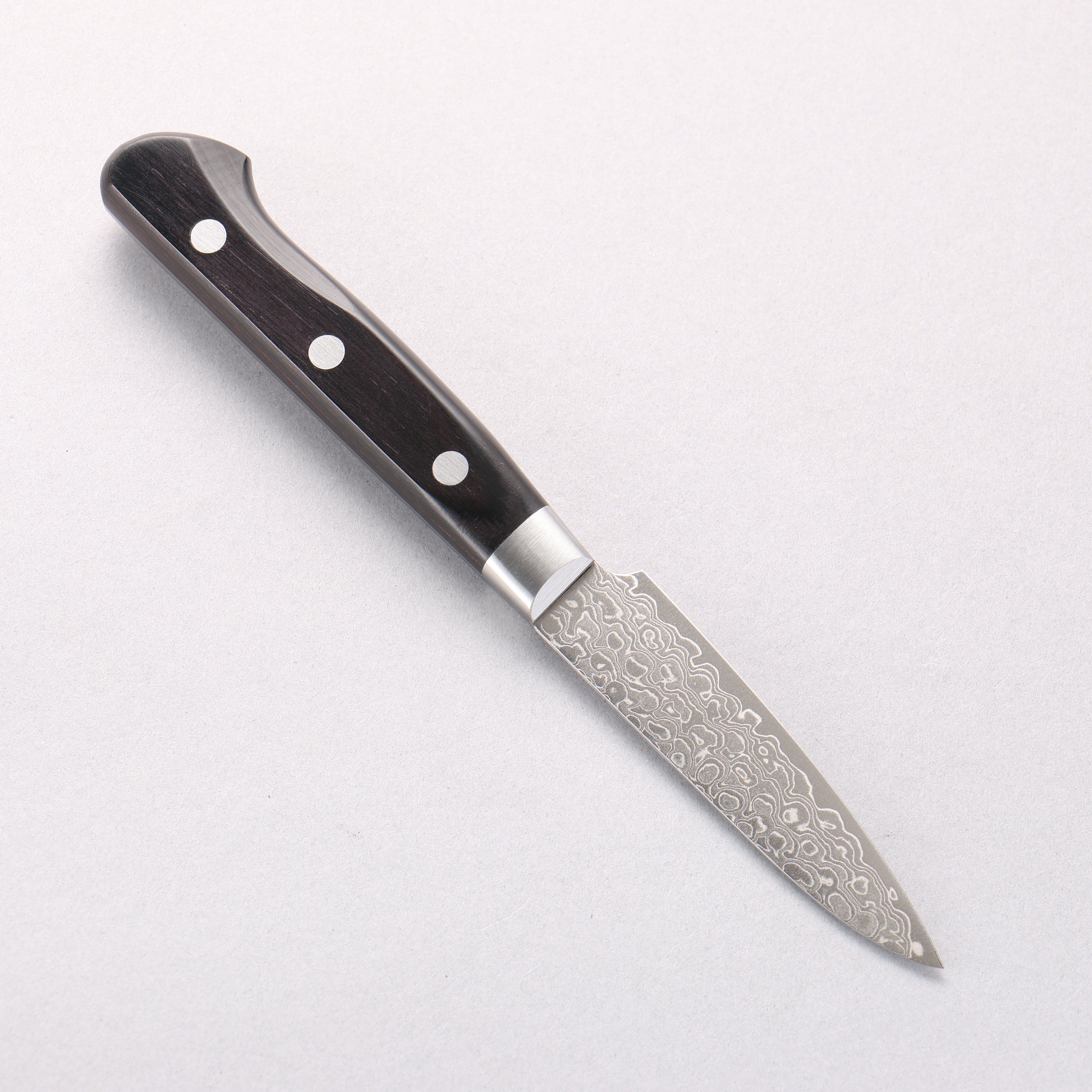 Sakai Takayuki AUS10 45 Layer Mirrored Finish Damascus Petty-Utility 80mm - Japanny - Best Japanese Knife