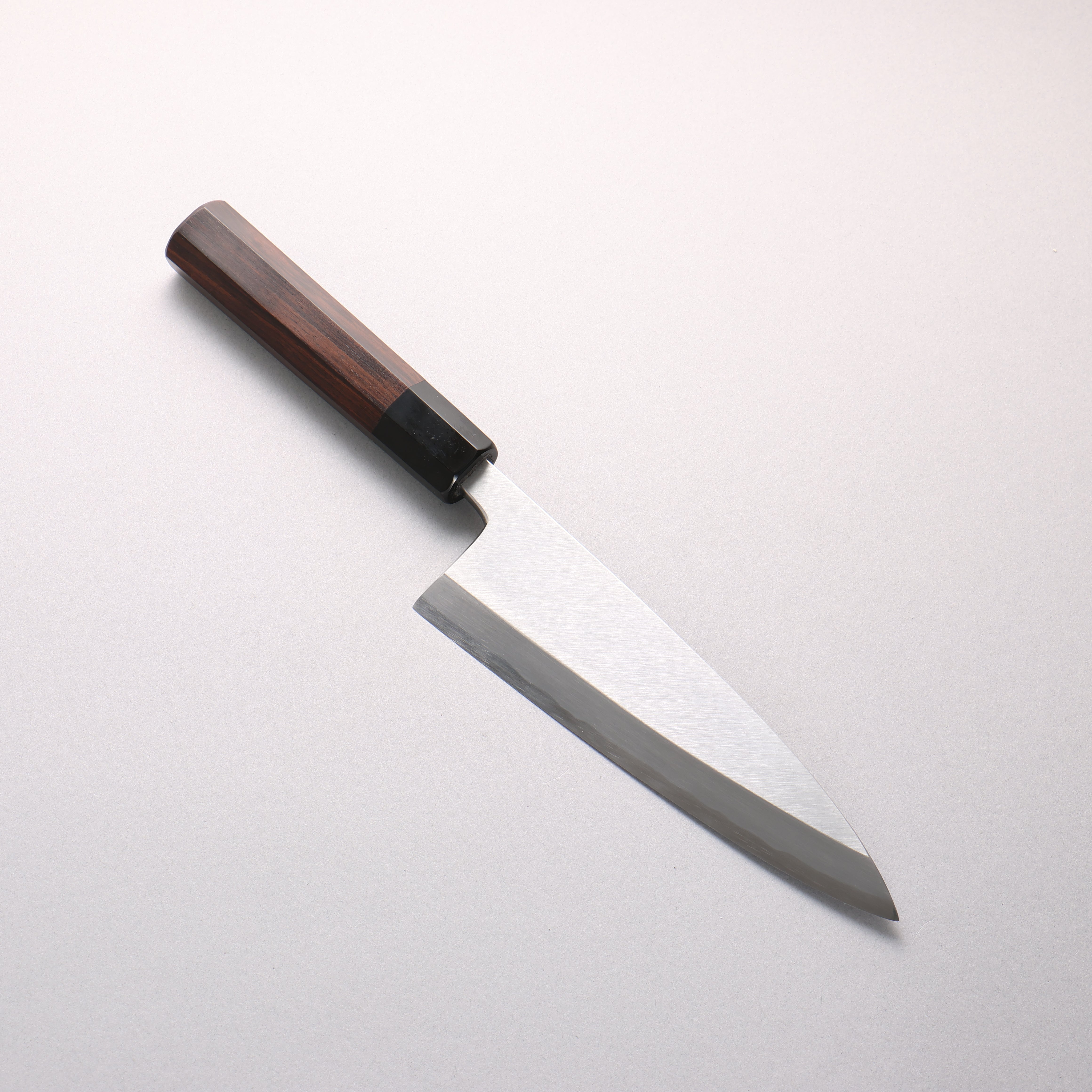 Minamoto Akitada White Steel No.2 Aideba 180mm Ebony Wood (ferrule: Black Water Buffalo Horn) Handle - Japanny - Best Japanese Knife