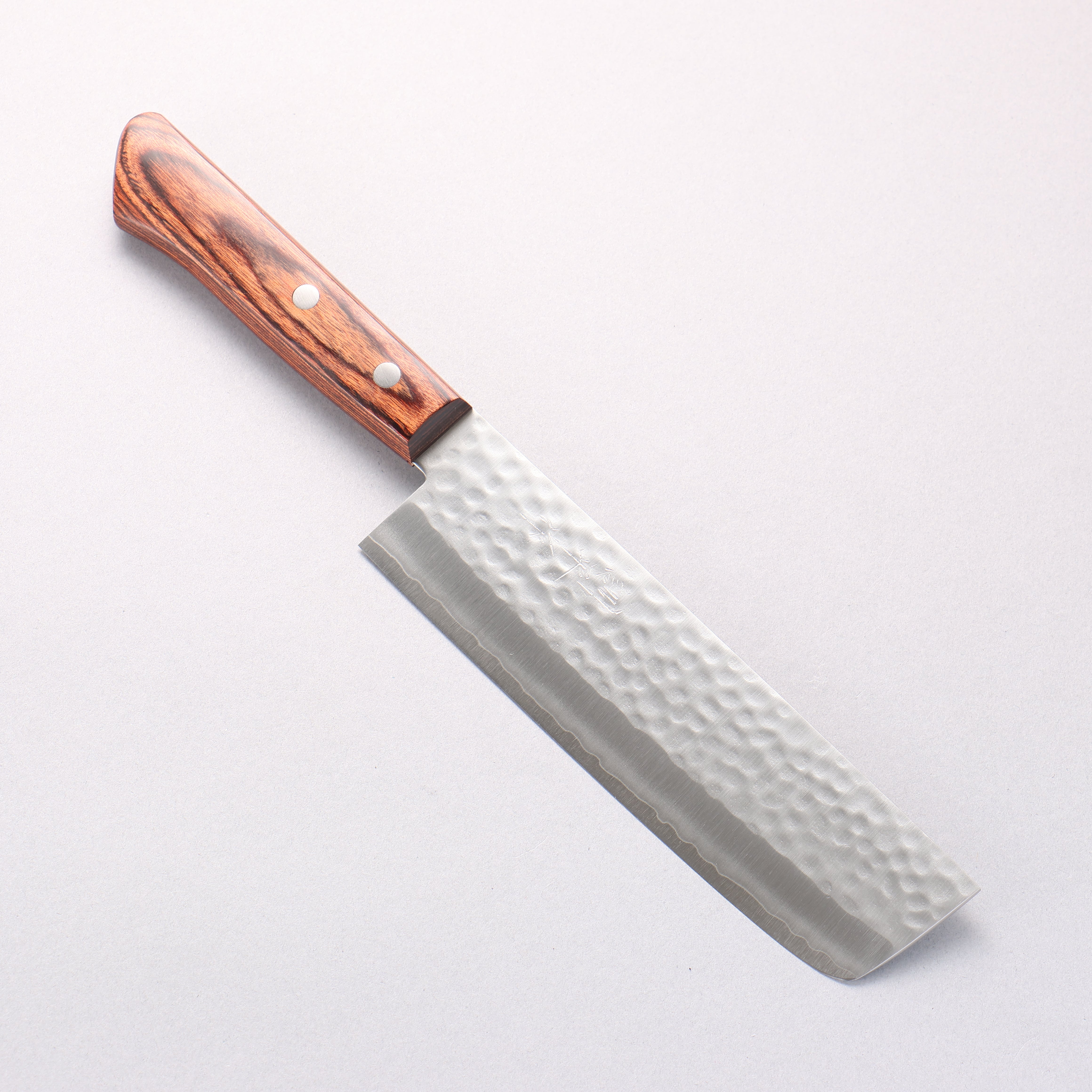 Kunihira VG1 Hammered Usuba 165mm Mahogany Handle (Super Deal) - Japanny - Best Japanese Knife