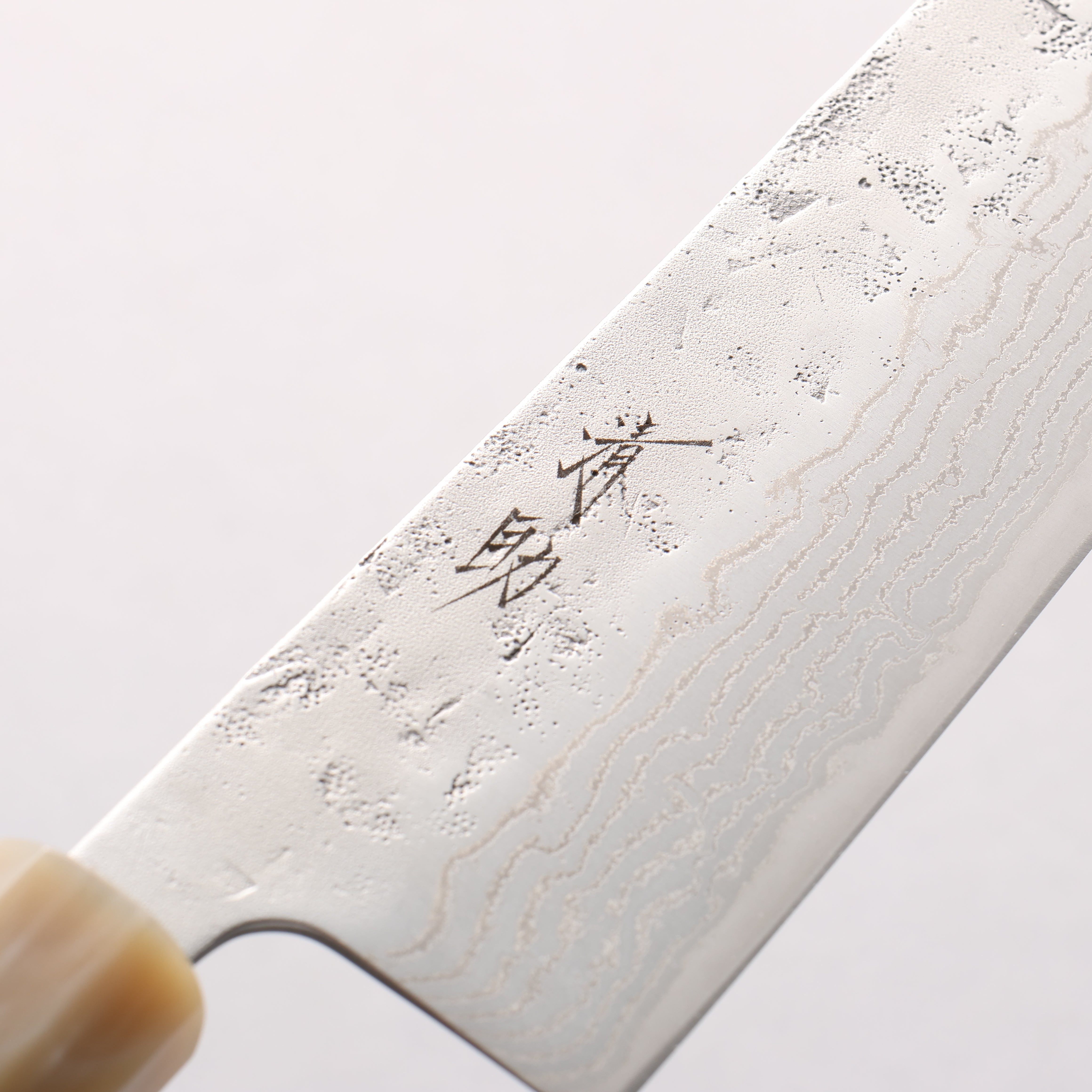 Seisuke Swedish Steel-stn Damascus Washiji Gyuto 240mm Magnolia Handle