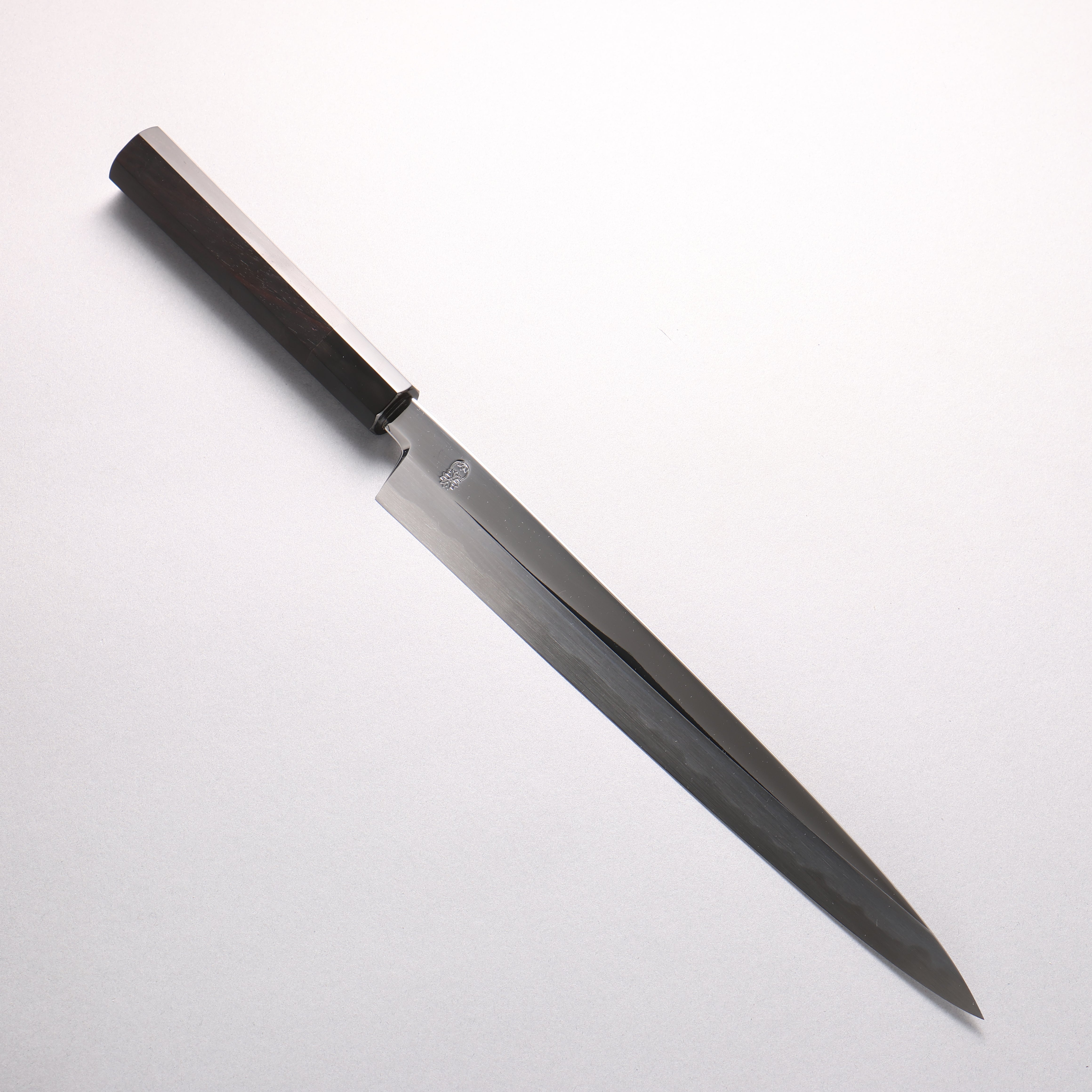 Choyo Blue Steel No.1 Mirrored Finish Yanagiba 270mm Ebony Wood (ferrule: Black Water Buffalo Horn) Handle
