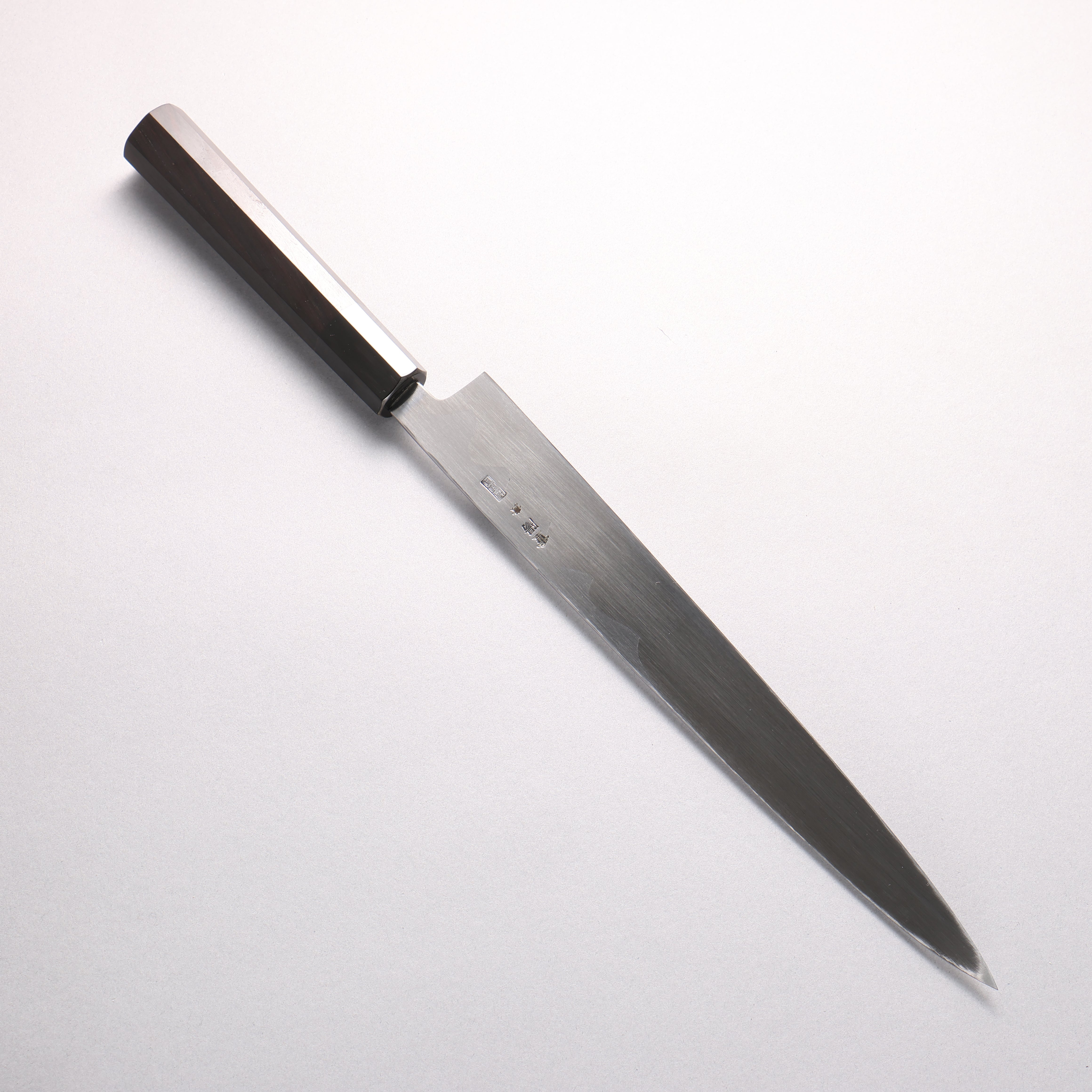 Choyo Blue Steel No.1 Mirrored Finish Yanagiba 270mm Ebony Wood (ferrule: Black Water Buffalo Horn) Handle