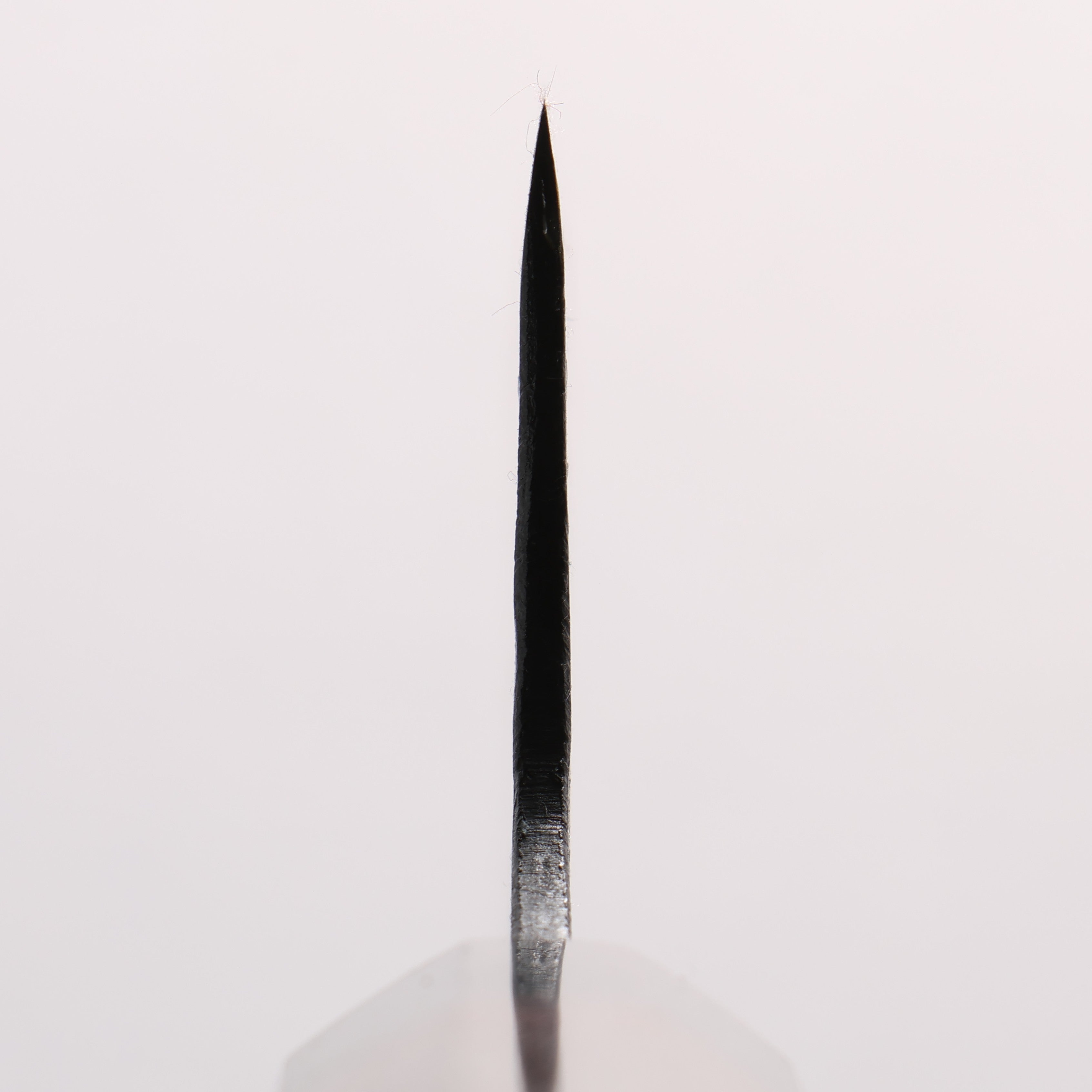 Shigemitsu Ito Tamahagane Meteorite Cladded Black Finished Santoku 180mm Rosewood (ferrule: Black Pakka wood With Silver Lining) Handle