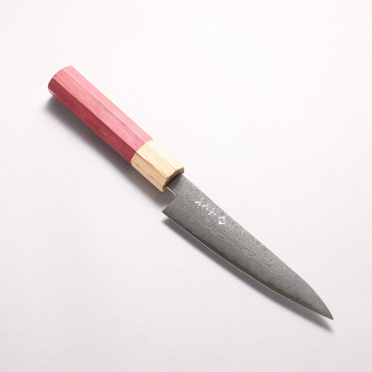 Fukube VG10 16 Layer Damascus Petty-Utility 135mm Purple Heart Handle - Japanny - Best Japanese Knife