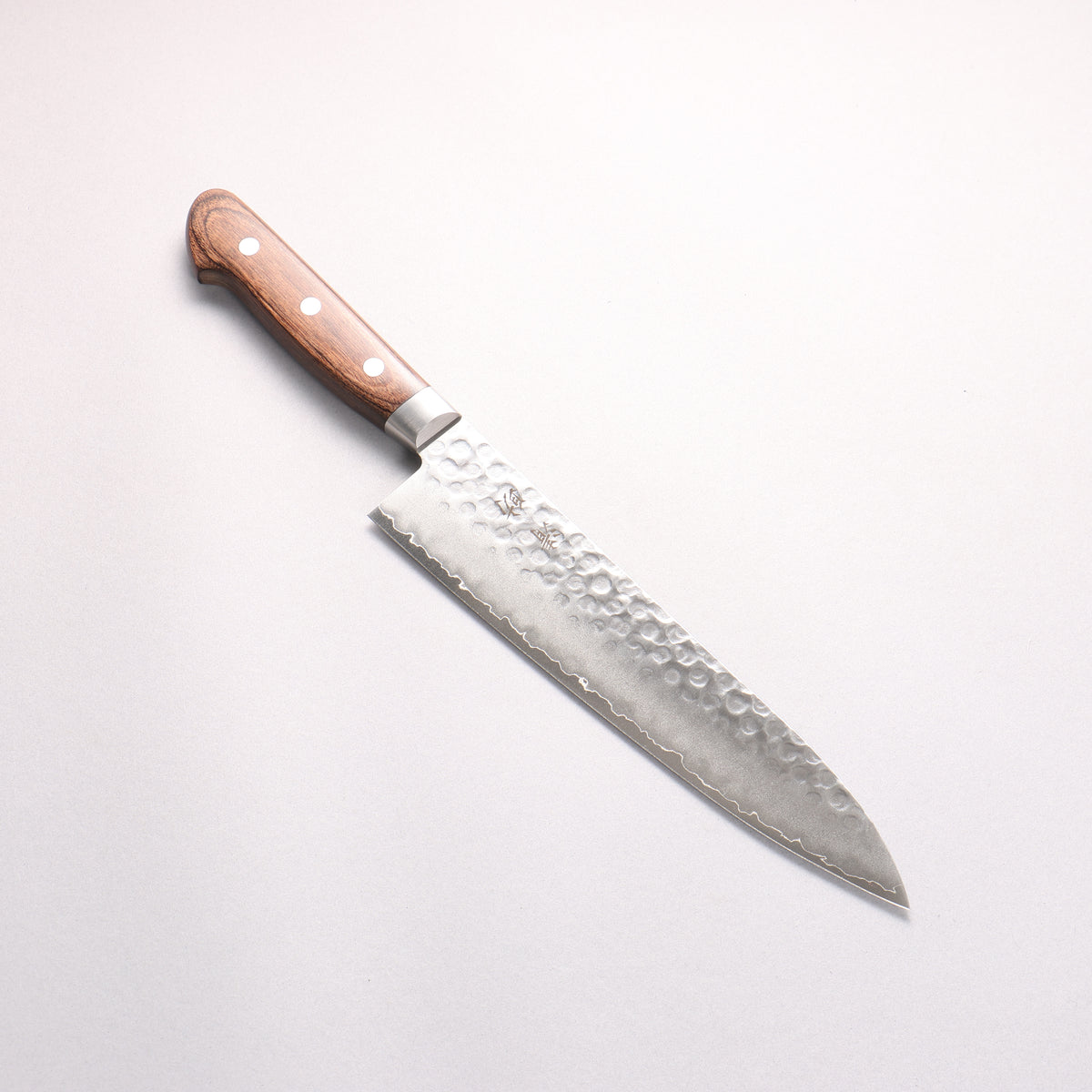 Seisuke VG10 Hammered Gyuto 210mm Zebrawood Handle - Japanny - Best Japanese Knife