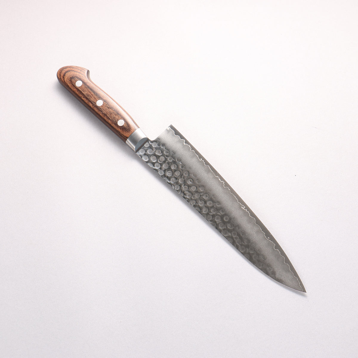 Seisuke VG10 Hammered Gyuto 210mm Zebrawood Handle - Japanny - Best Japanese Knife