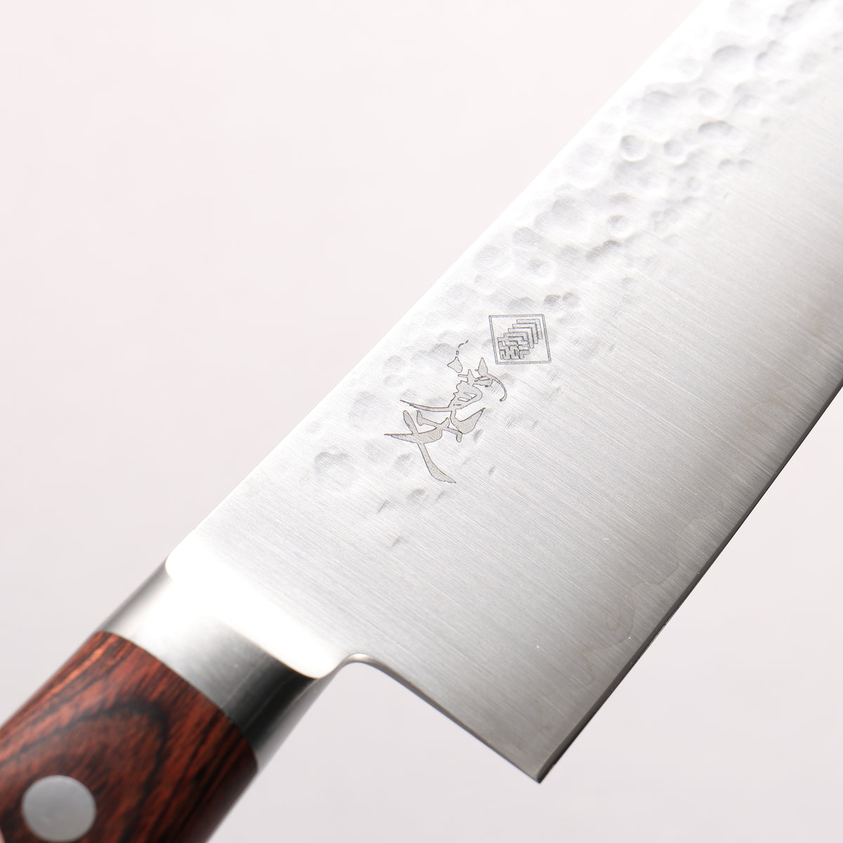 Kanjyo SG2 Hammered Gyuto 180mm Mahogany Pakka wood Handle - Japanny - Best Japanese Knife