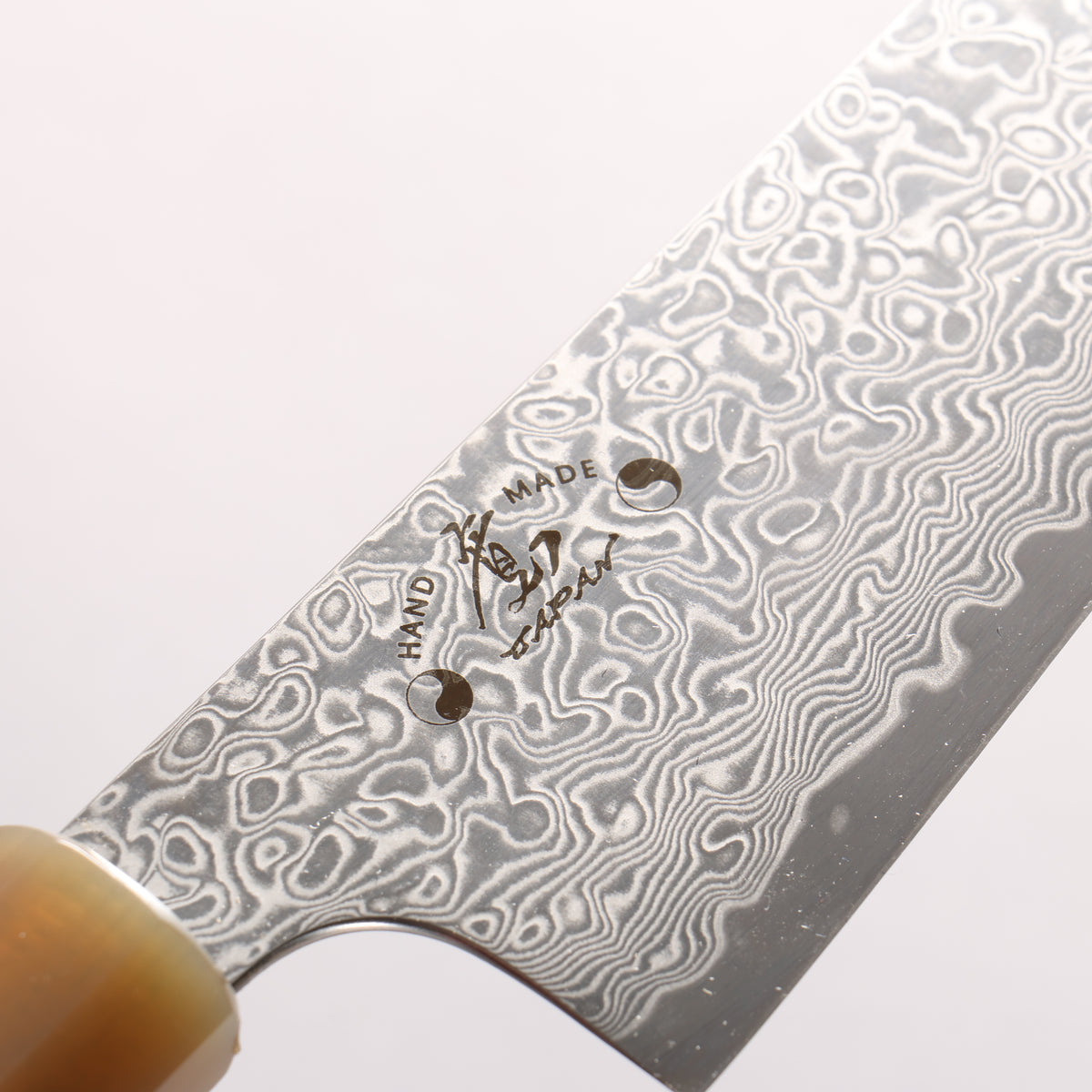 Hiroshi Suzuki ZDP189 Mirrored Finish Damascus Bunka 195mm Ebony Wood (ferrule: White Water Buffalo Horn) Handle